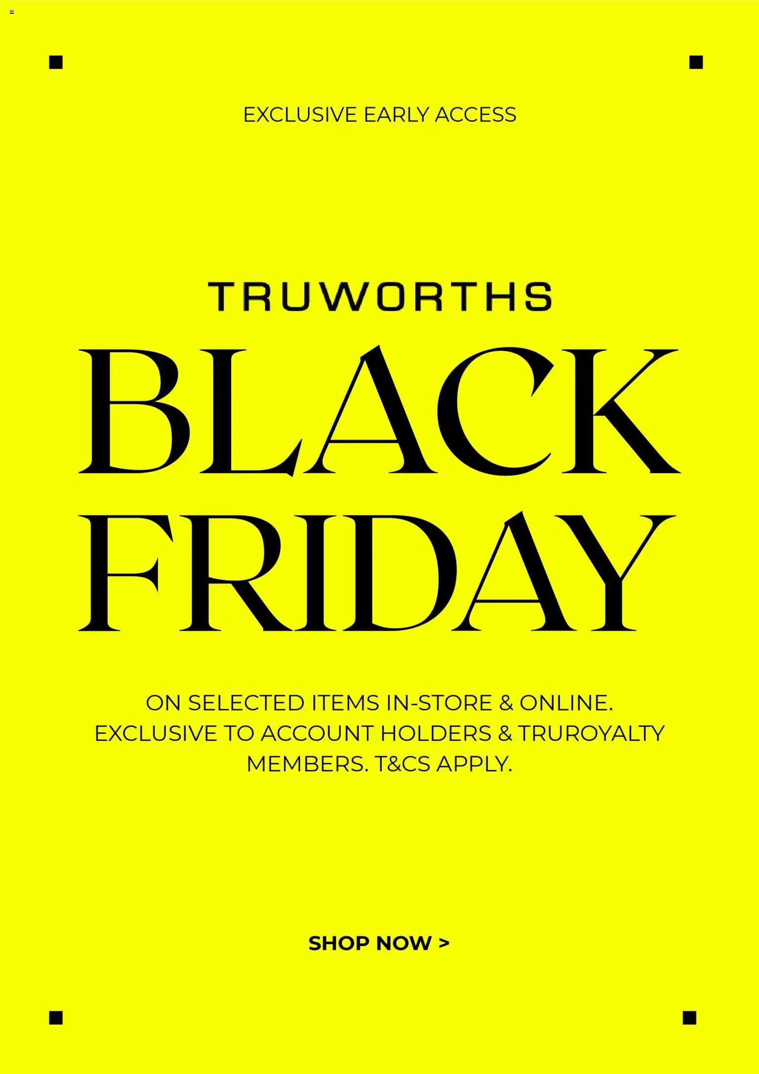 Truworths Black Friday (2025-11-19 - 2025-11-30) | 1