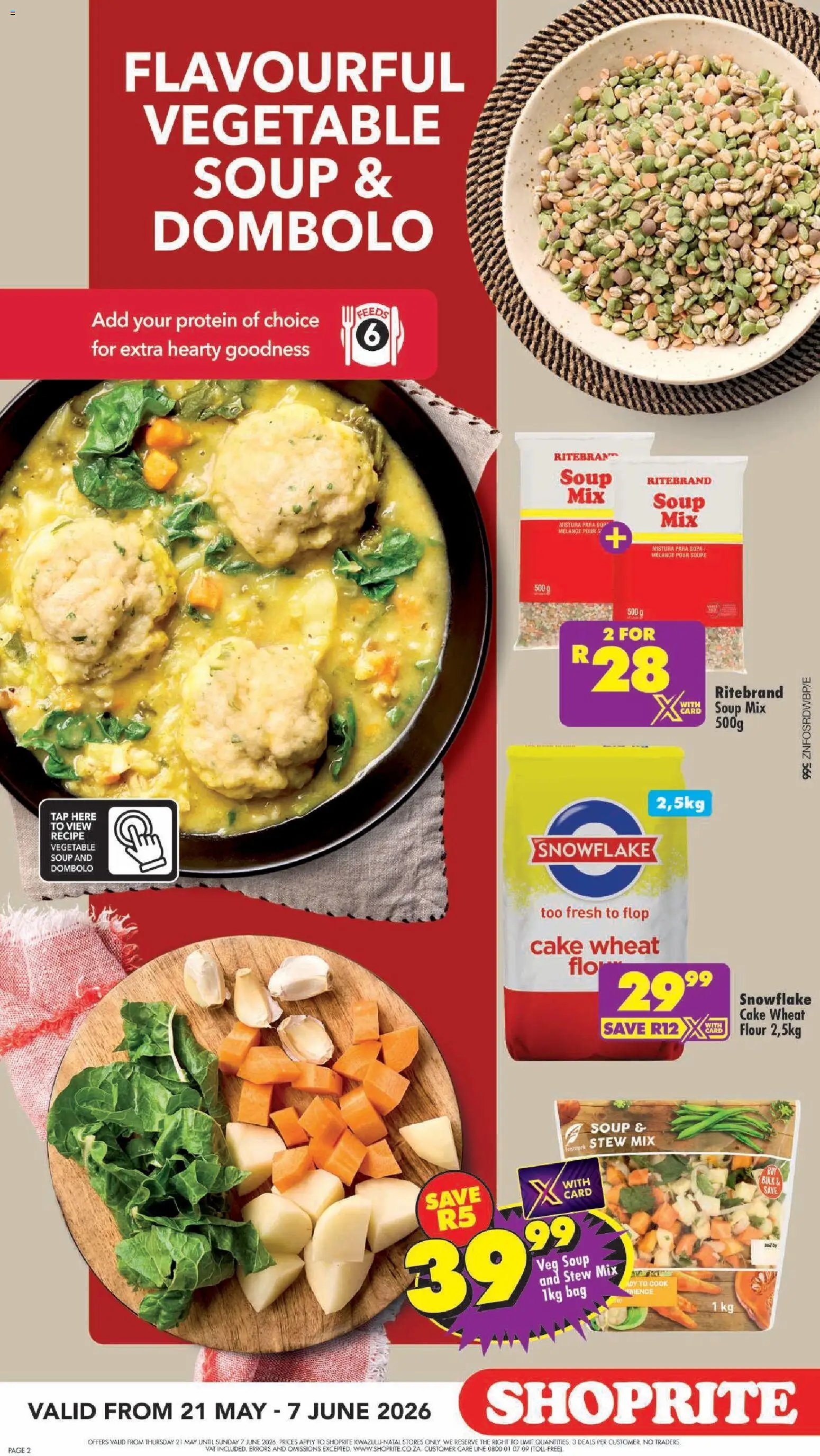 Shoprite - Kwazulu-Natal - Affordable Winter Meals