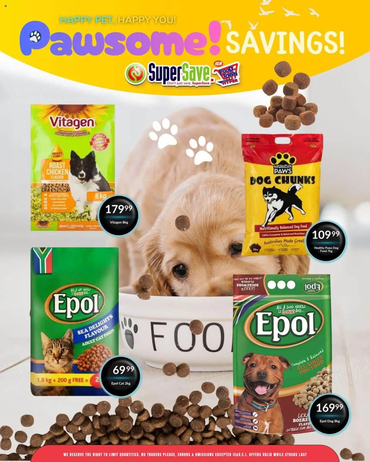 Super Save Pawsome savings!