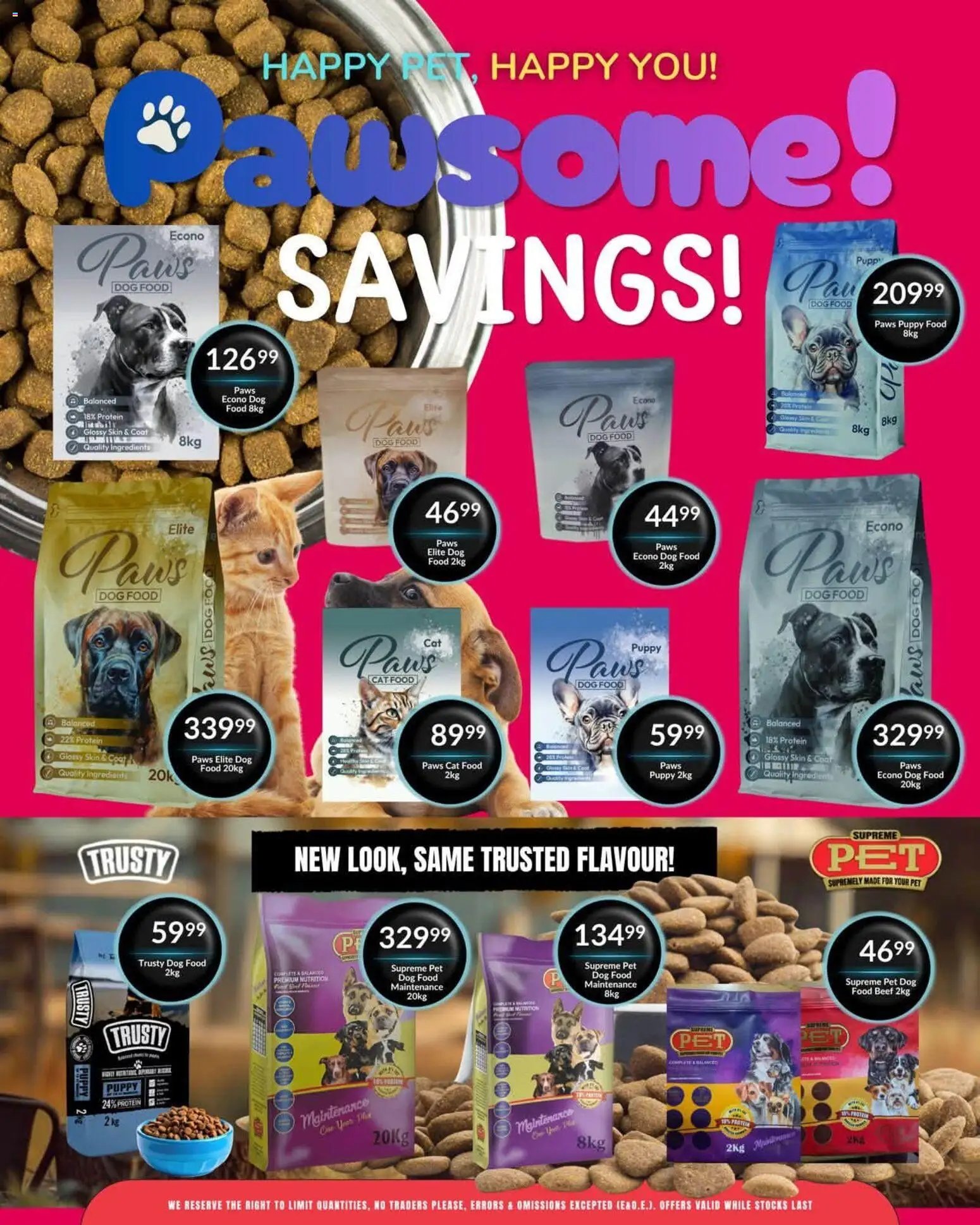 Super Save Pawsome savings!