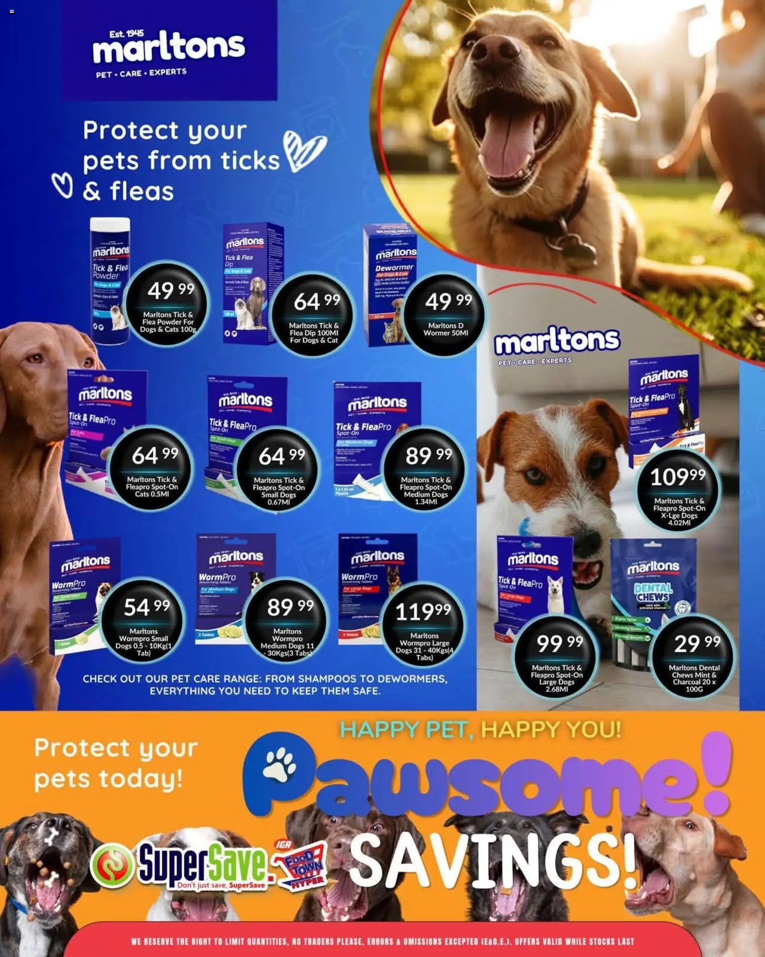 Super Save Pawsome savings!