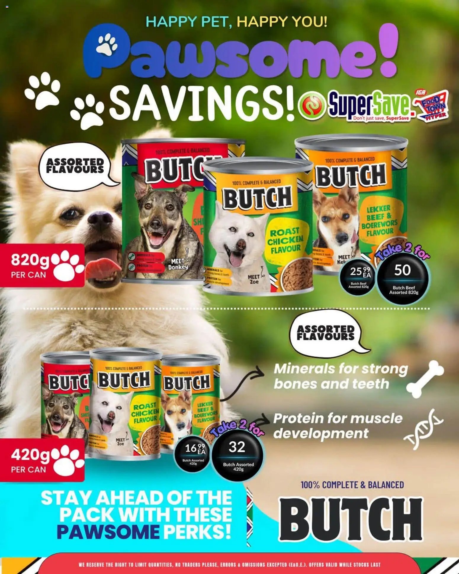 Super Save Pawsome savings!