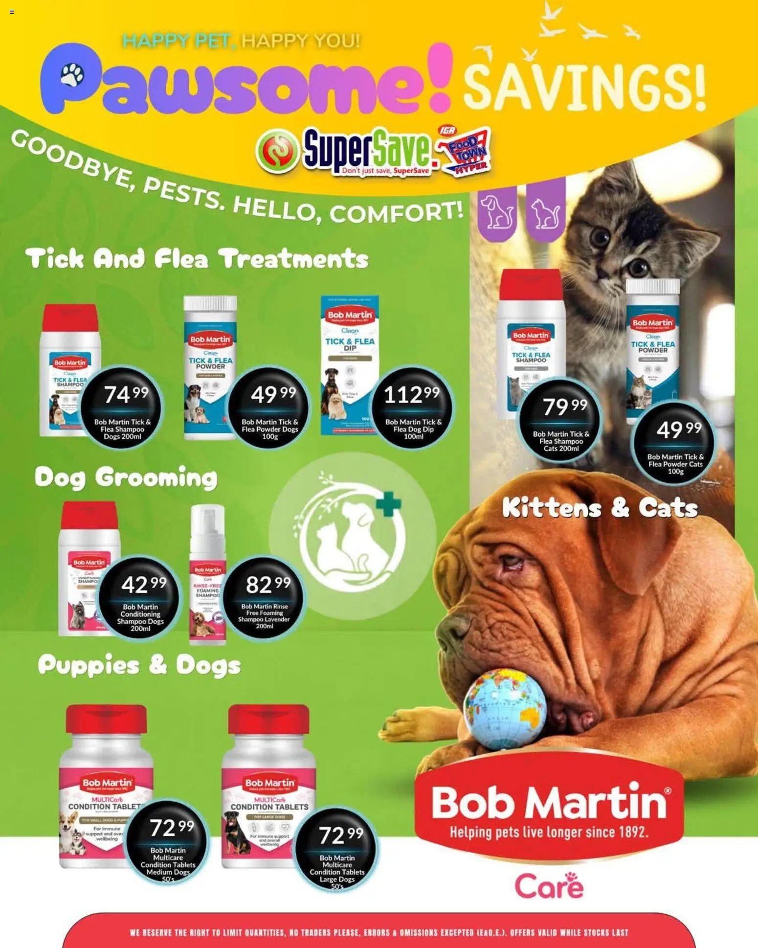 Super Save Pawsome savings!