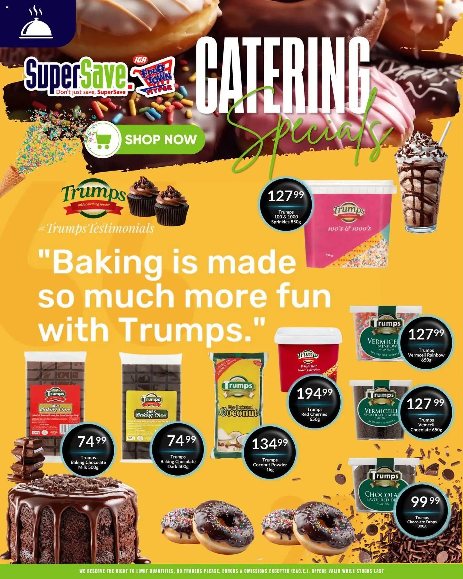 Super Save Catering Specials