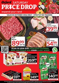 Oxford Freshmarket Saturday Price Drop