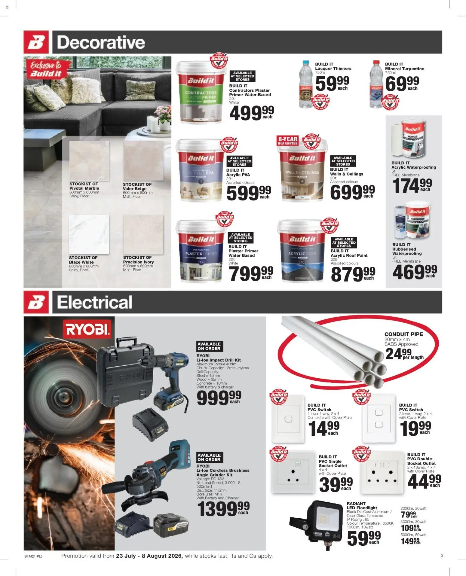 Build It Gauteng - Specials