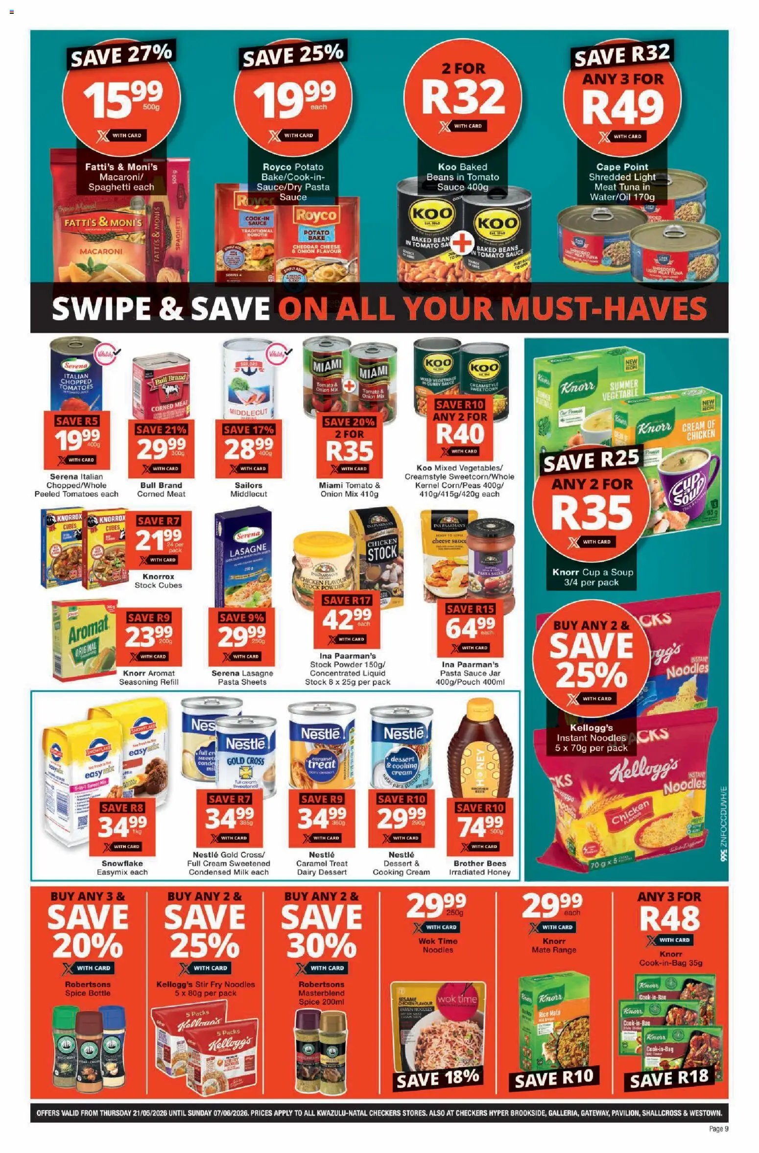 Checkers Specials