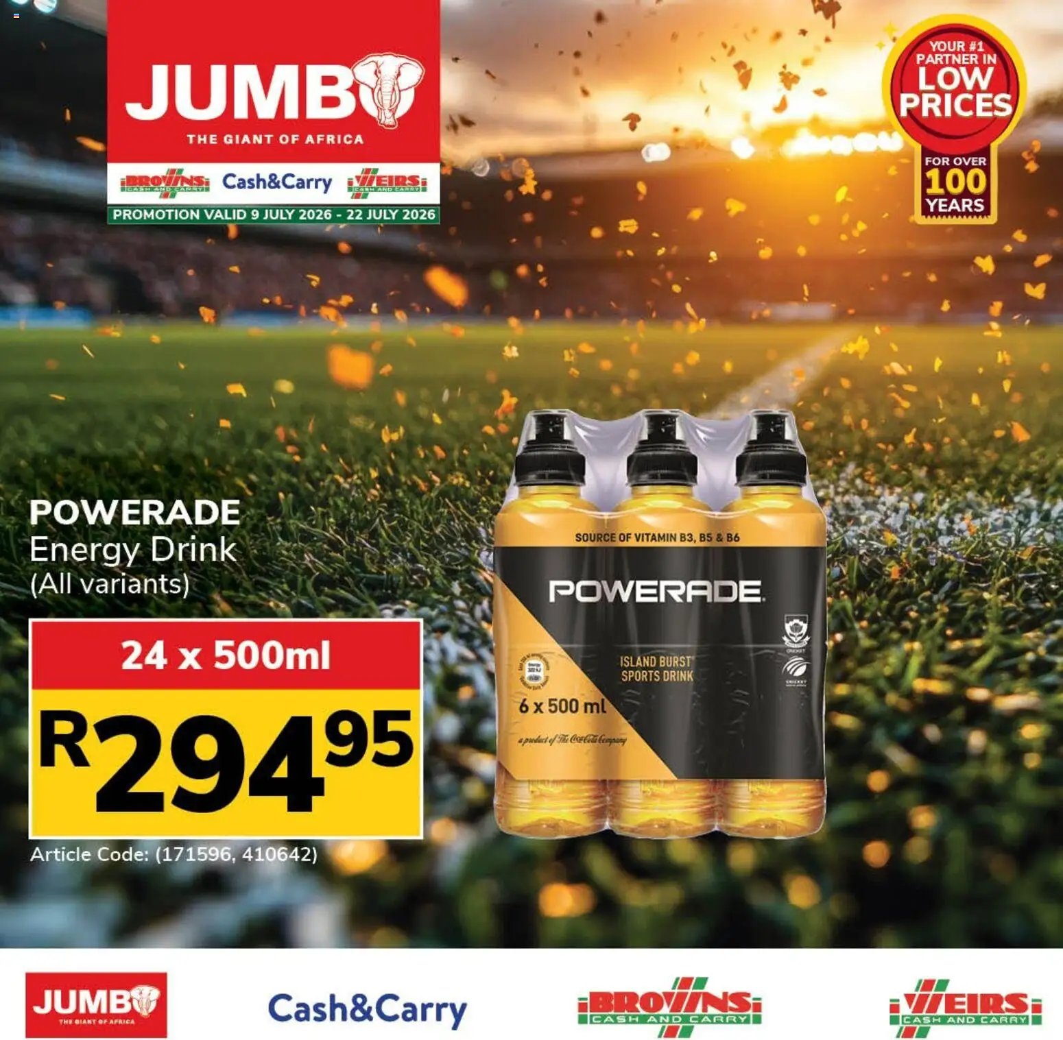 Jumbo Drinks & Snacks