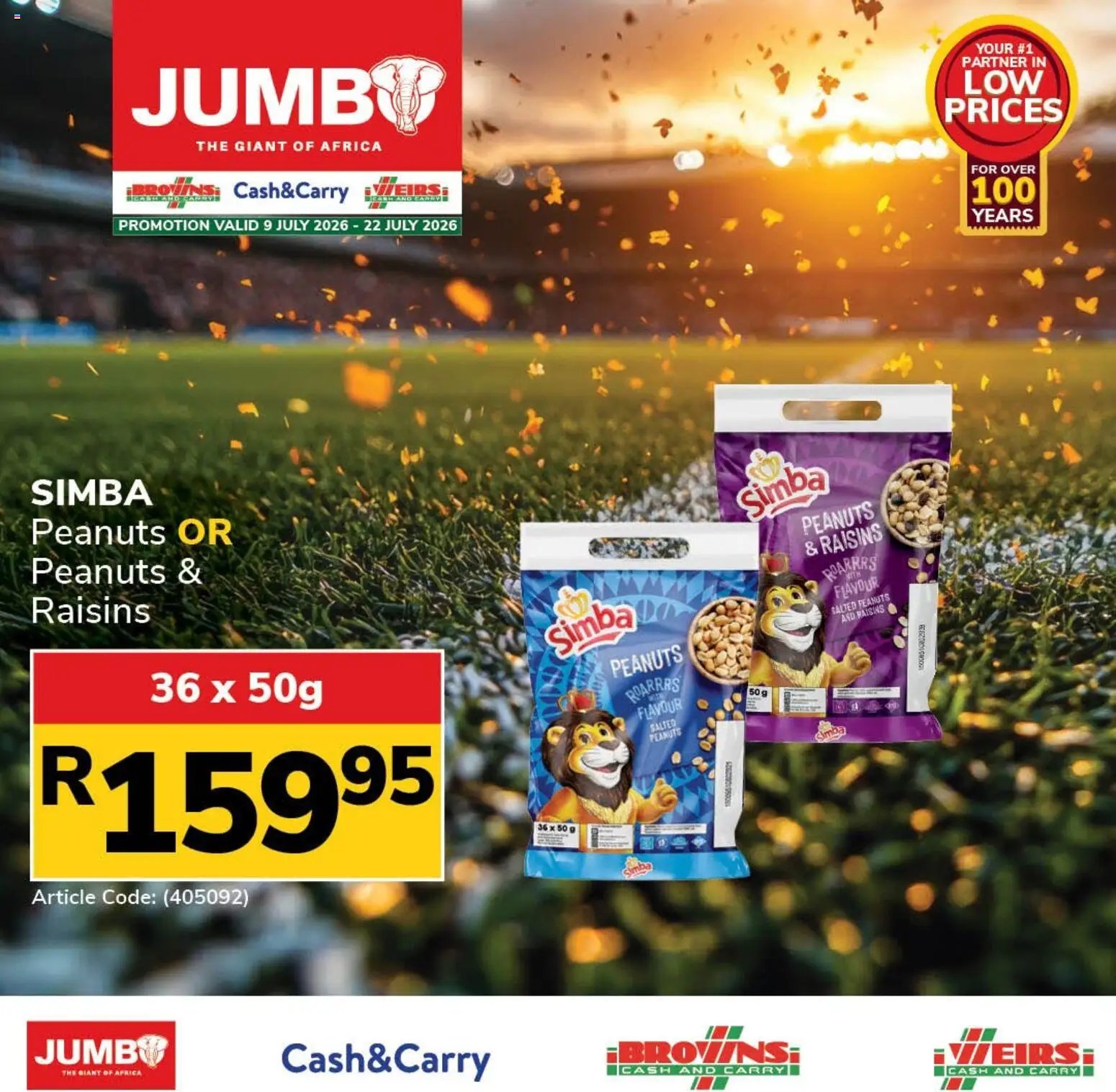 Jumbo Drinks & Snacks