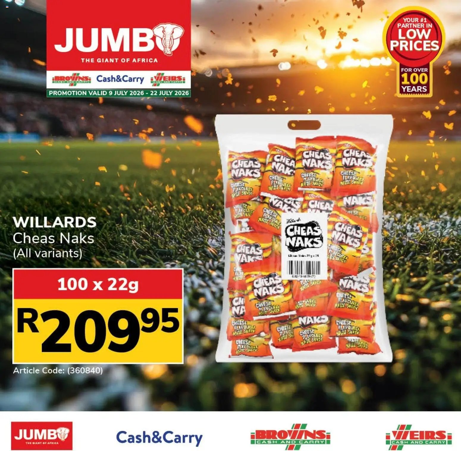 Jumbo Drinks & Snacks