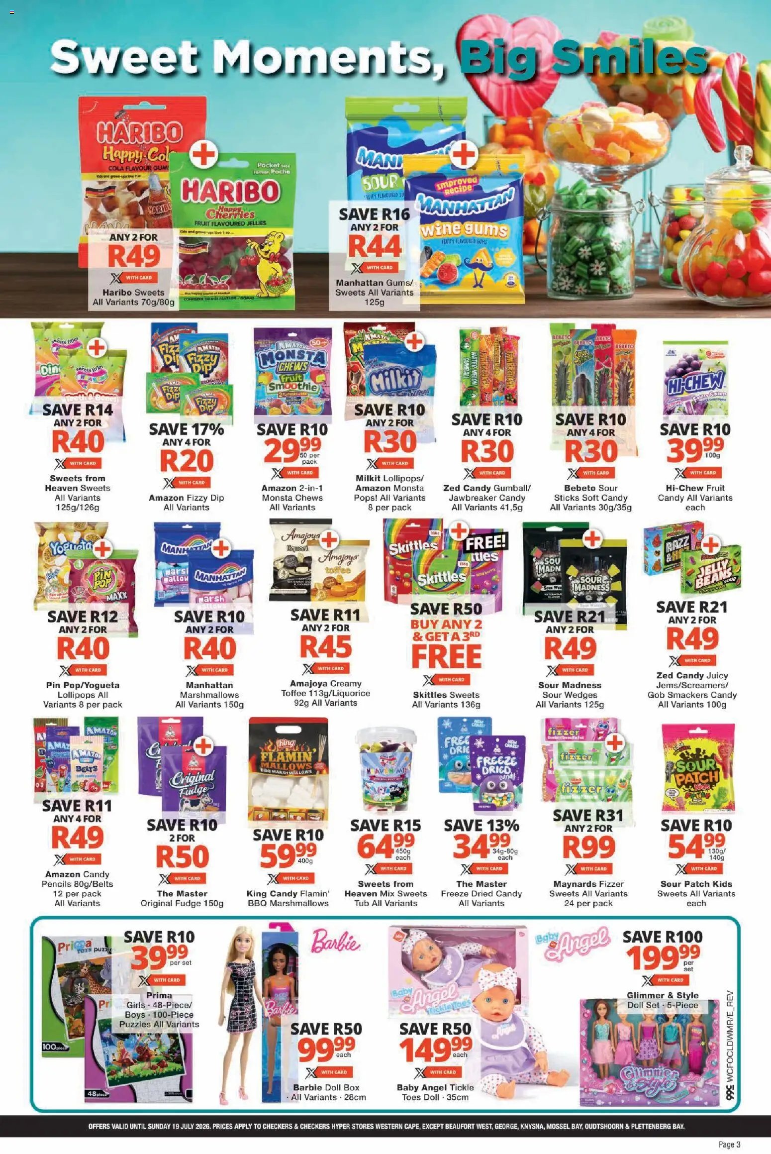Checkers Western Cape - Sweets Carnival Promotion
