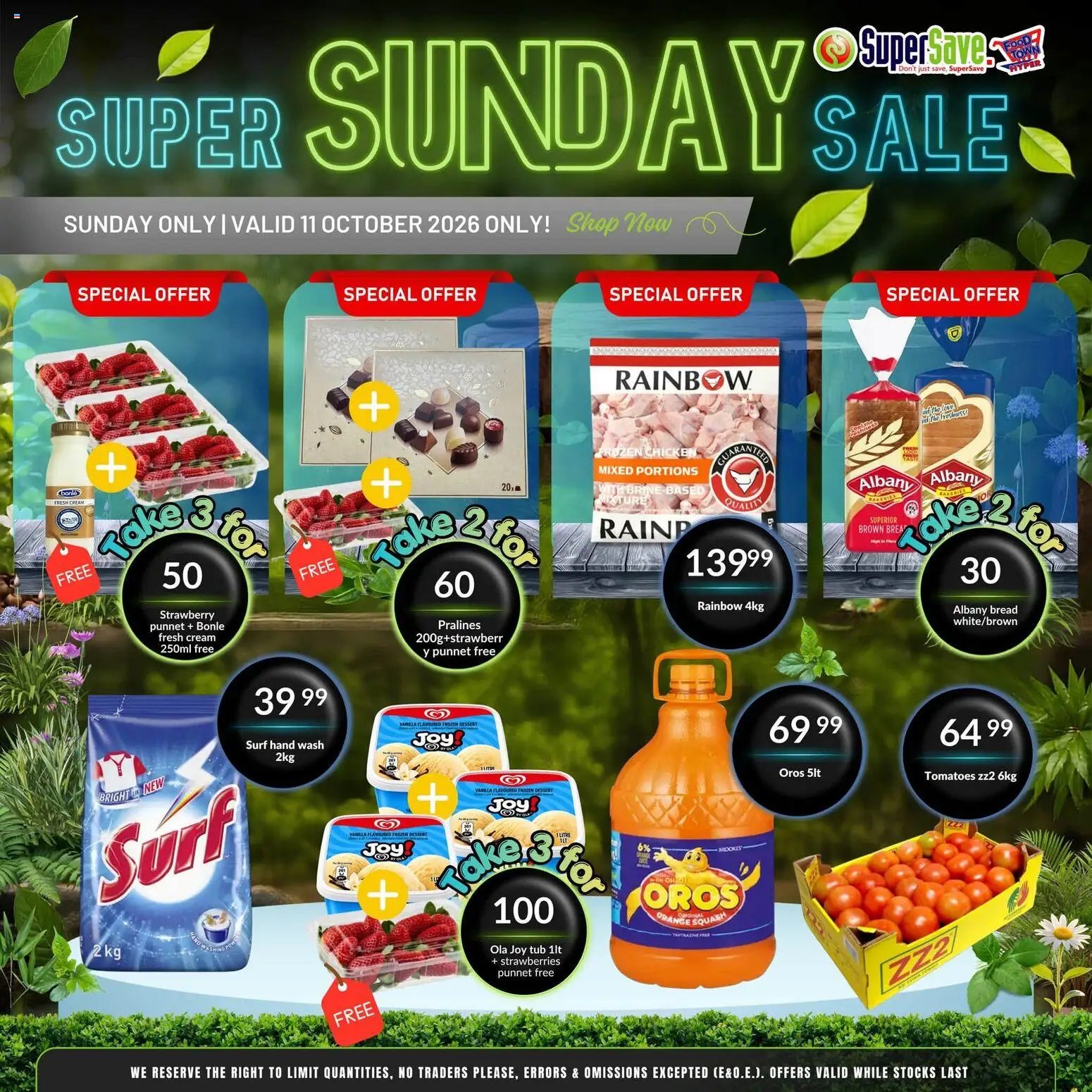 Super Save Sunday Savings