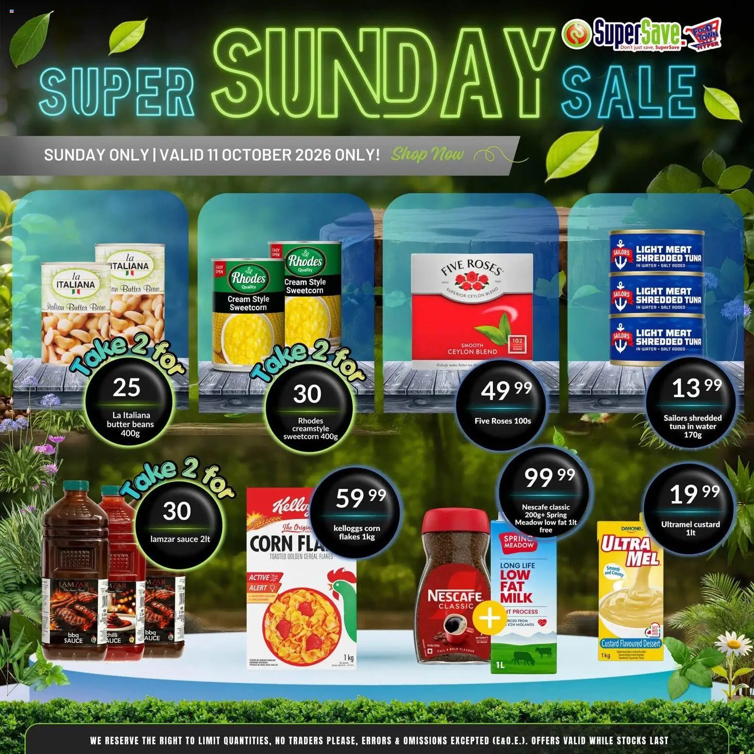 Super Save Sunday Savings