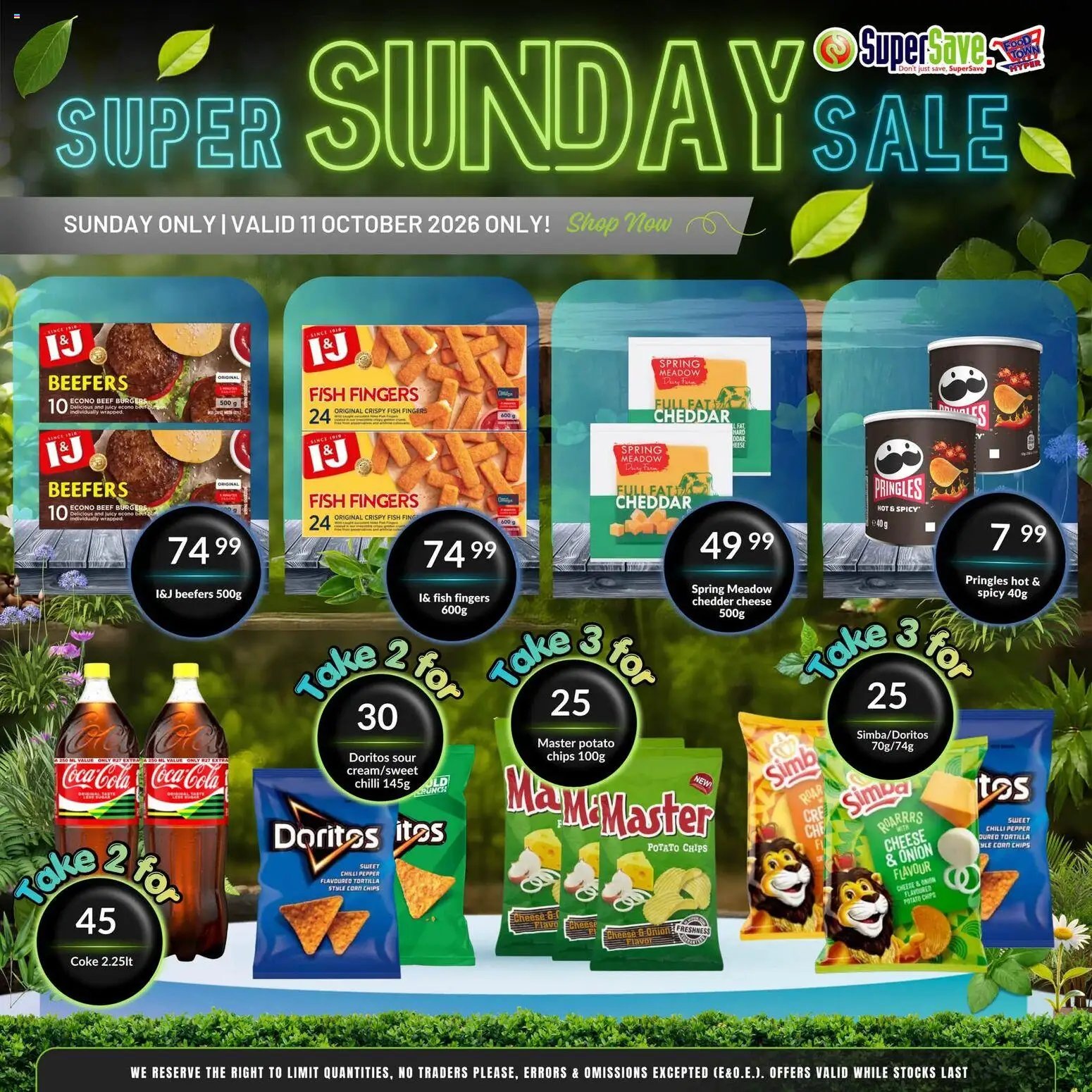 Super Save Sunday Savings
