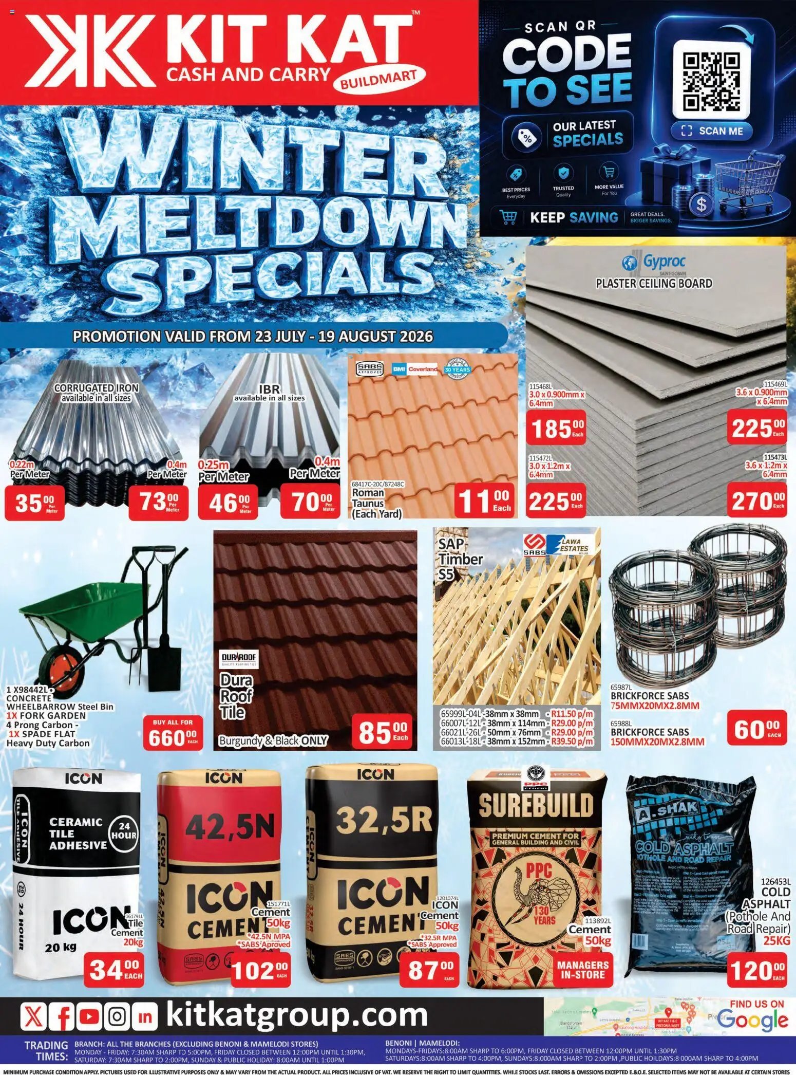 KIT KAT Cash & Carry - Buildmart Winter Meltdown - Hardware Deals