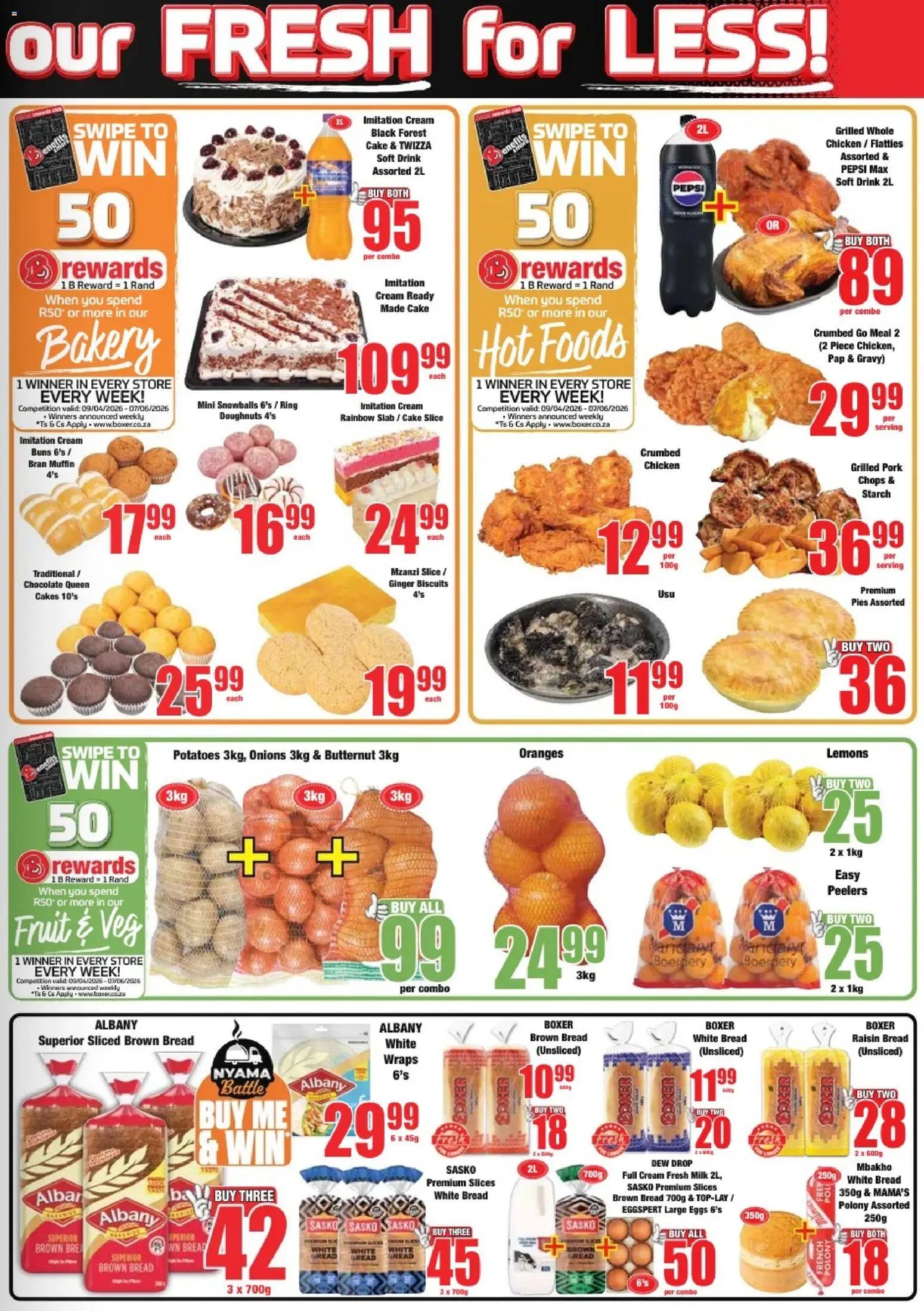 Boxer Gauteng Selected Stores - Specials