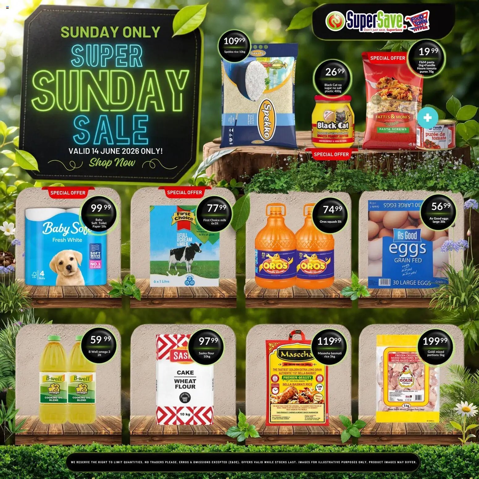Super Save Sunday Savings