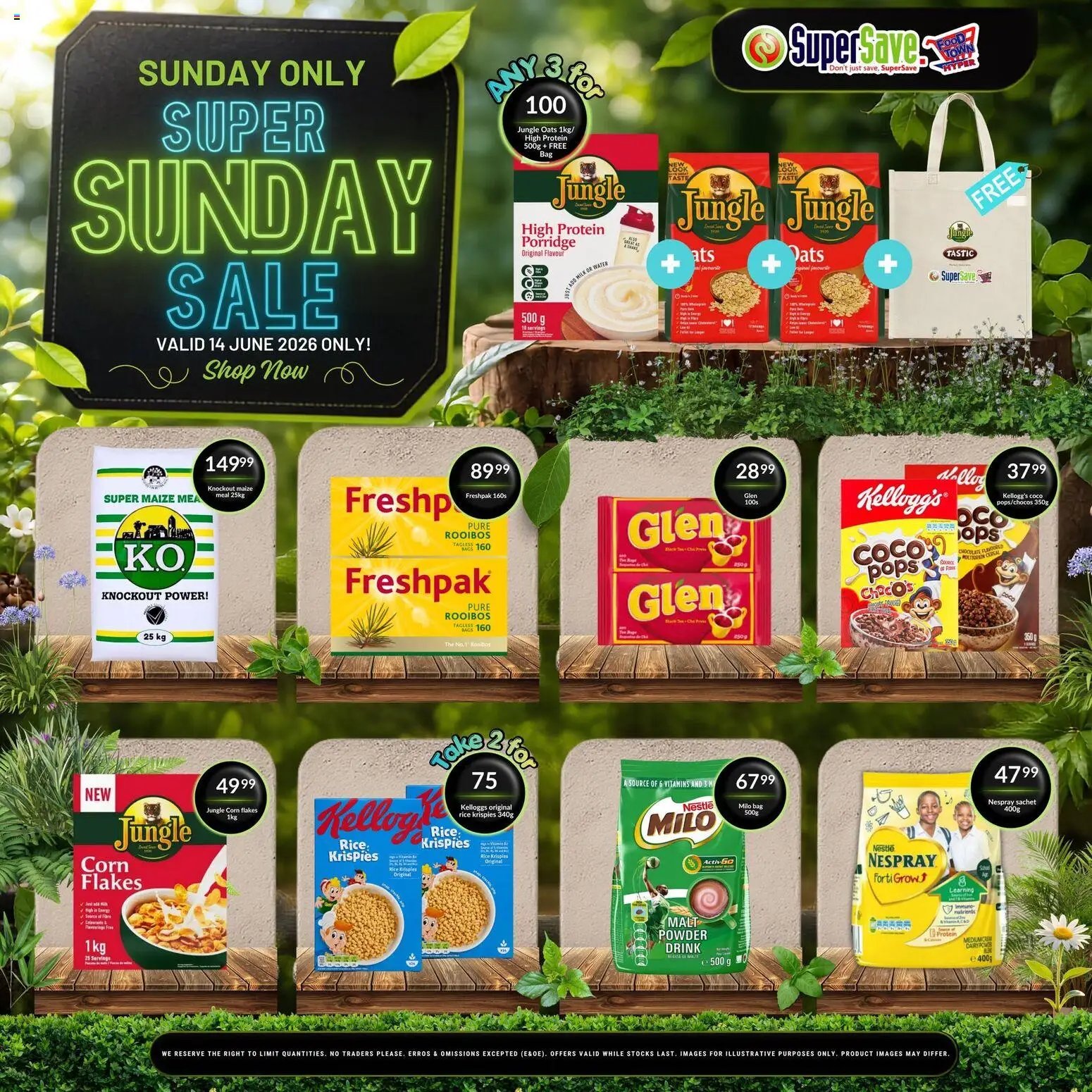 Super Save Sunday Savings