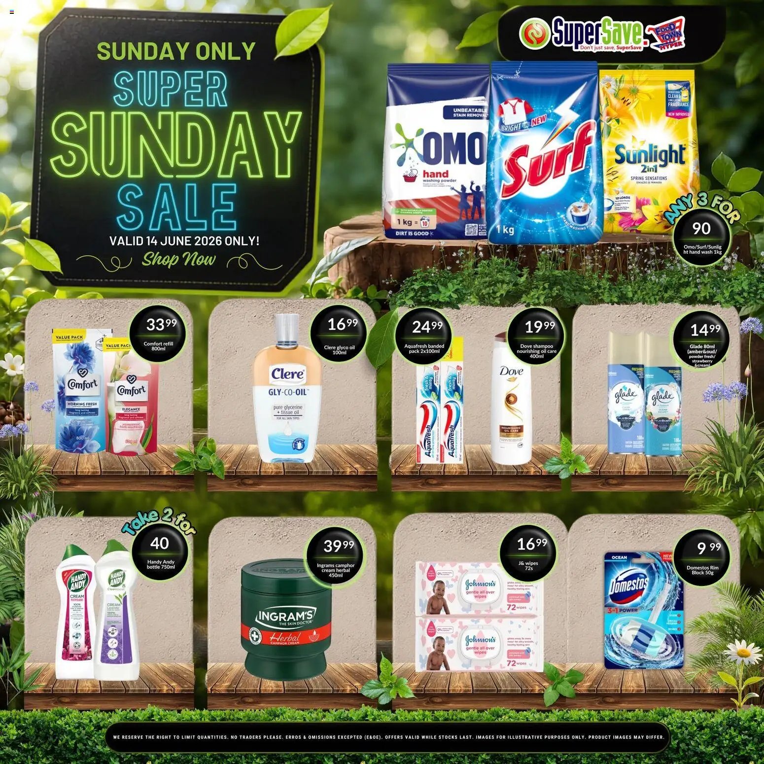 Super Save Sunday Savings
