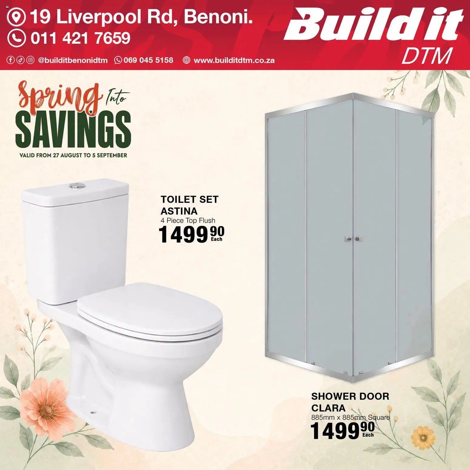 Build It Gauteng - Spring Savings Deals
