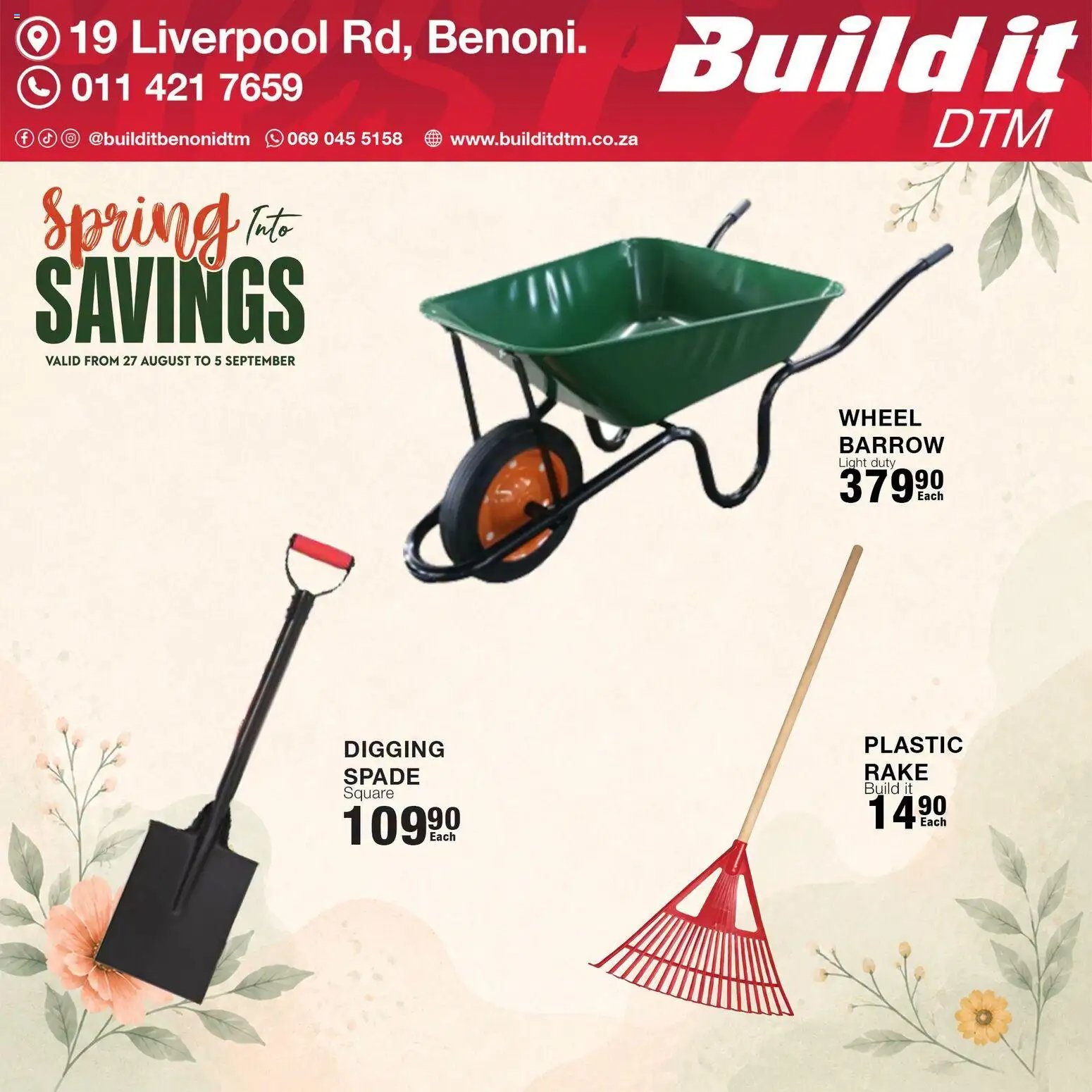 Build It Gauteng - Spring Savings Deals
