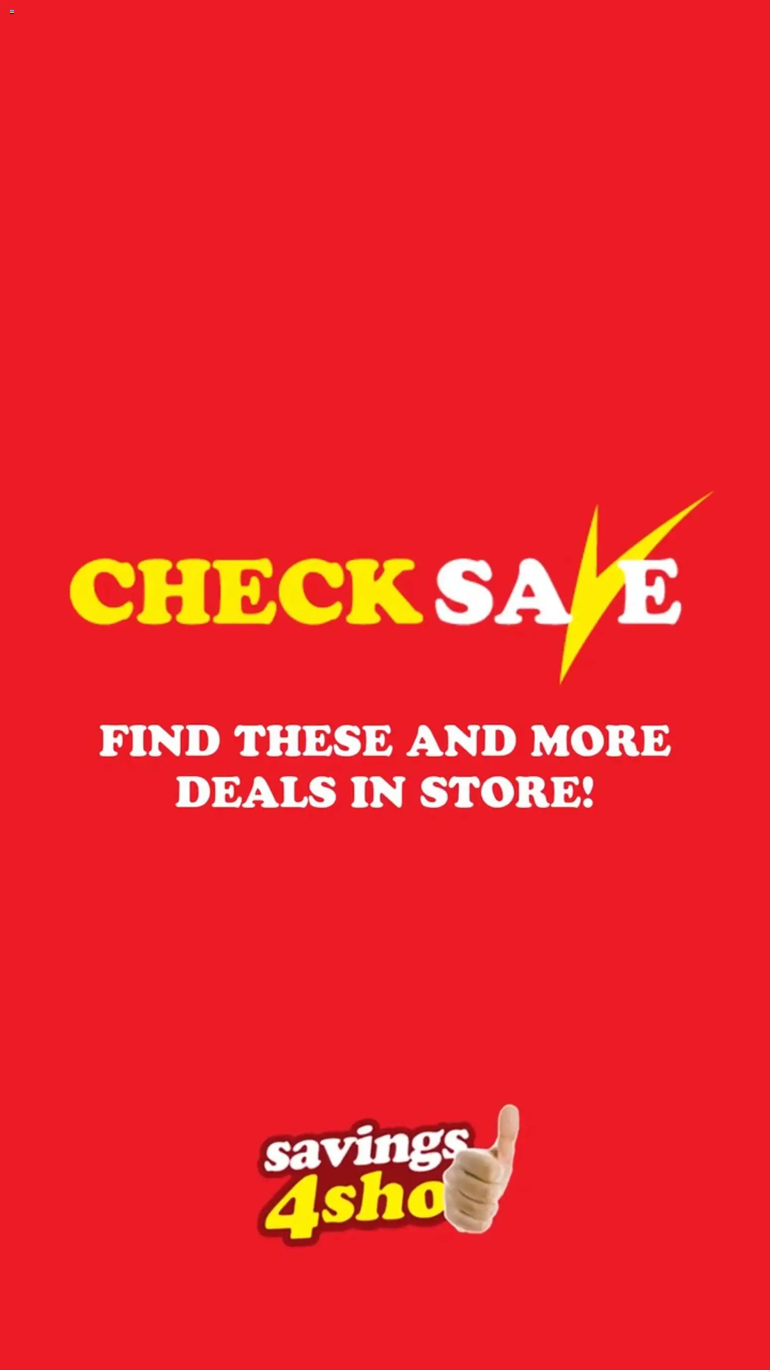 Check Save Cleaning Specials
