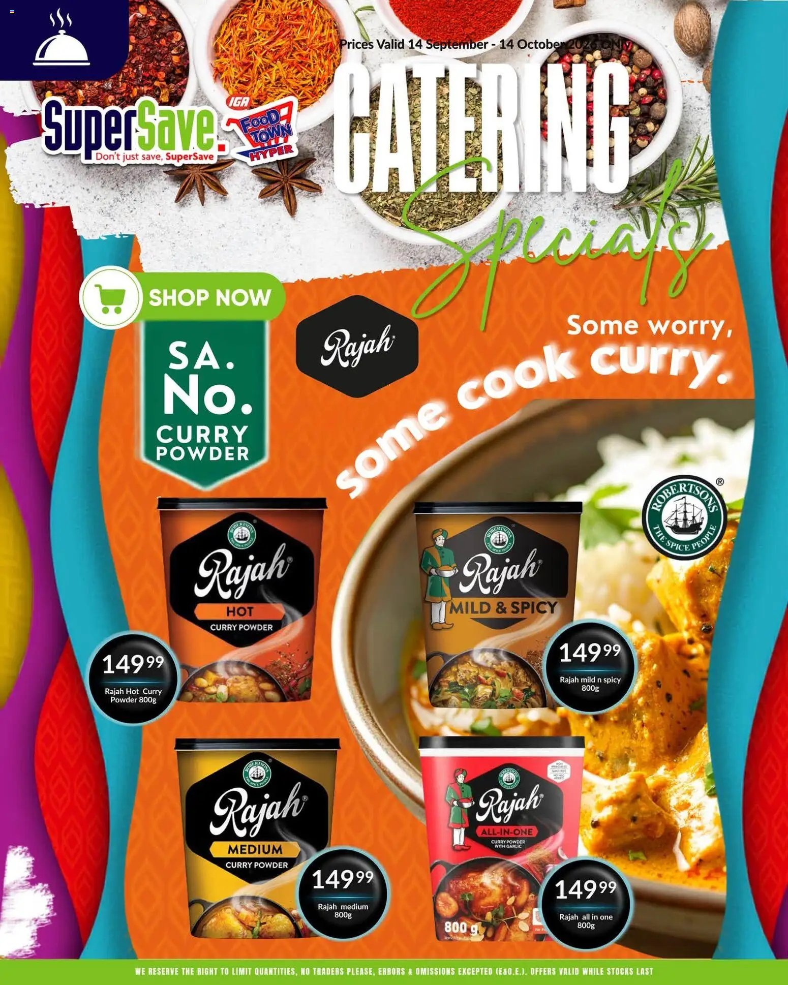 Super Save Catering Specials