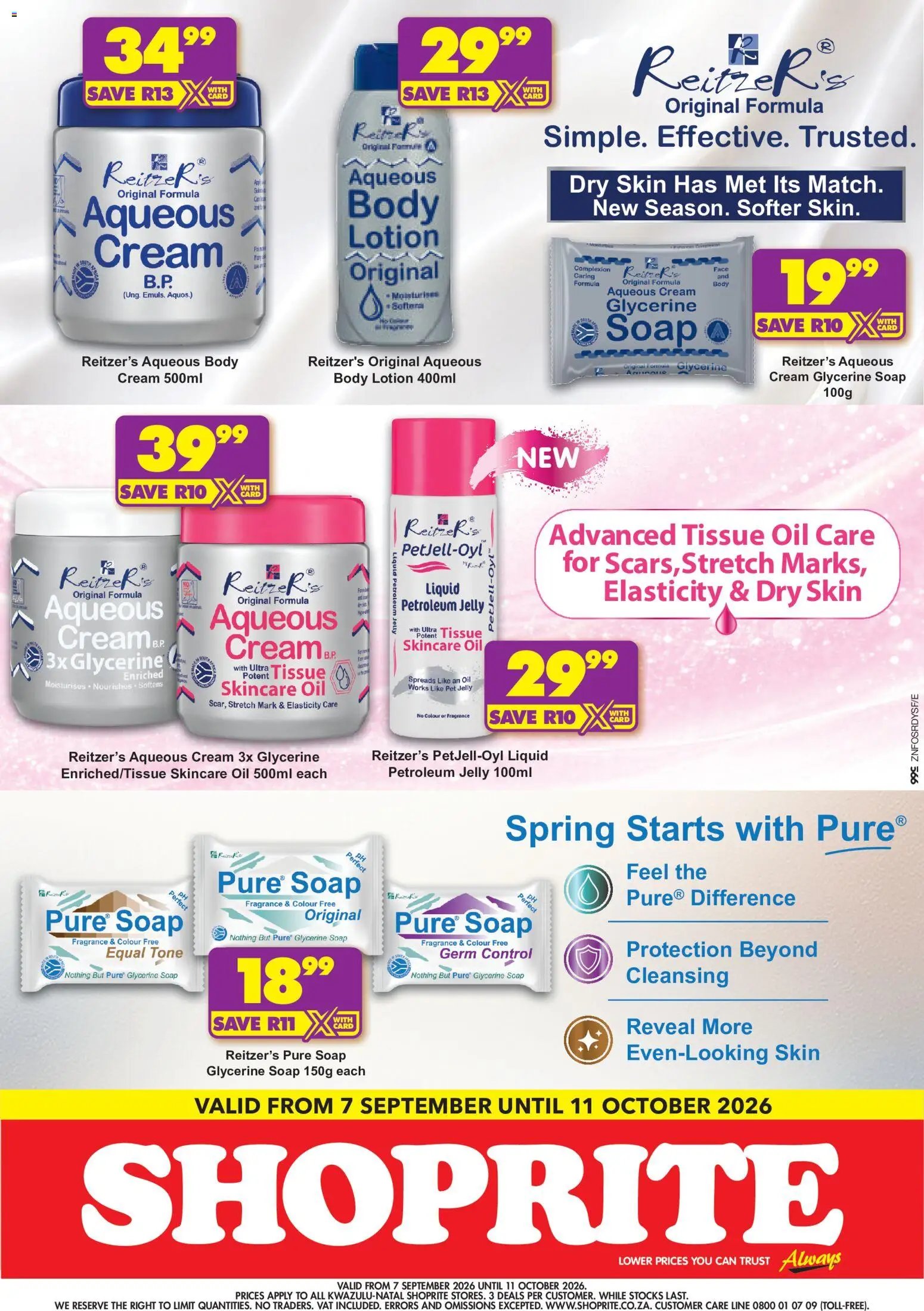 Shoprite - Reitzer's Skin Care Essentials