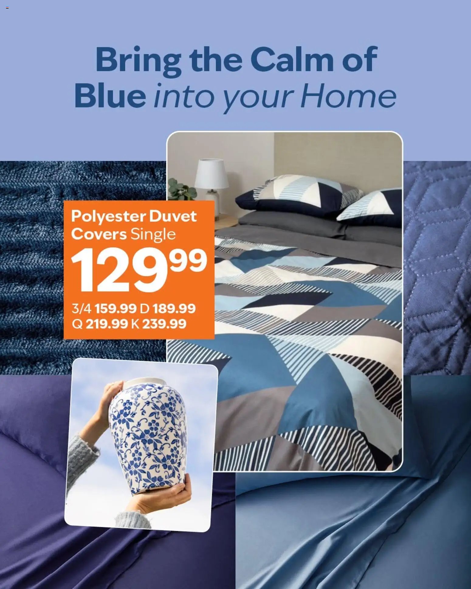 Sheet Street Bring the Calm of Blue into your Home