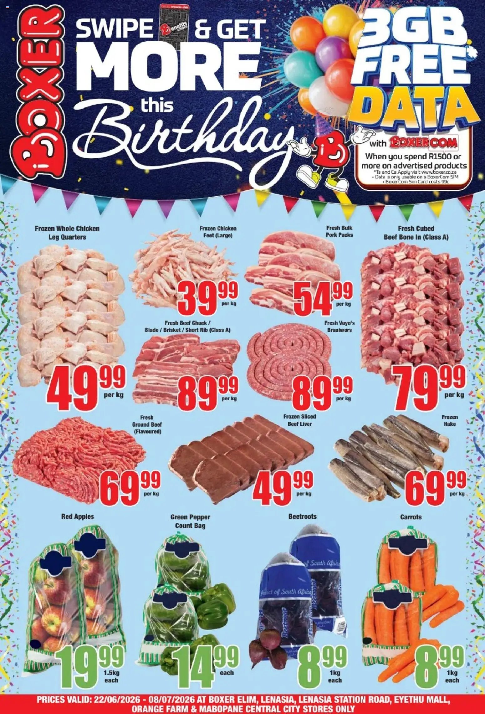 Boxer Gauteng - Elim Specials