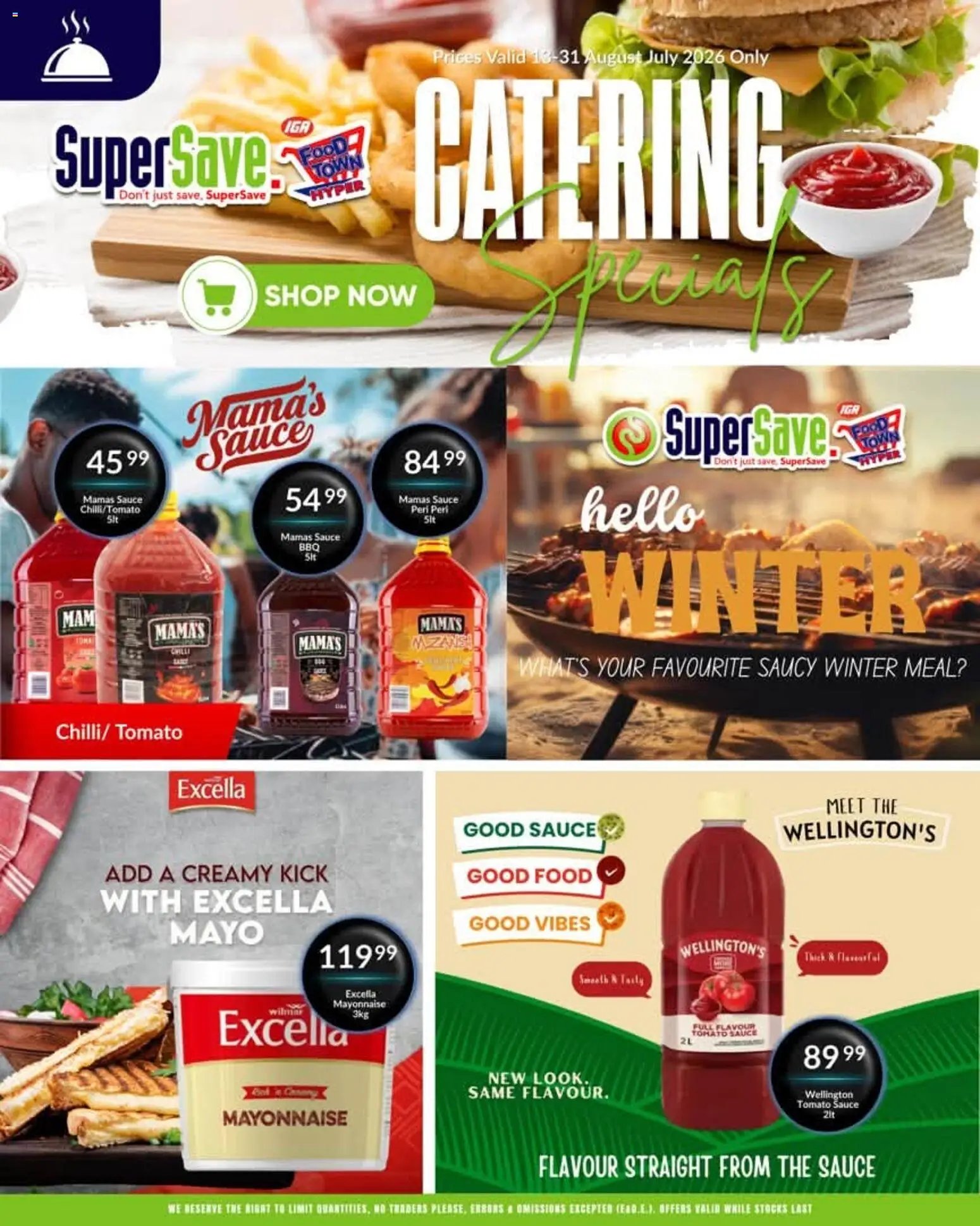 Super Save Catering Specials