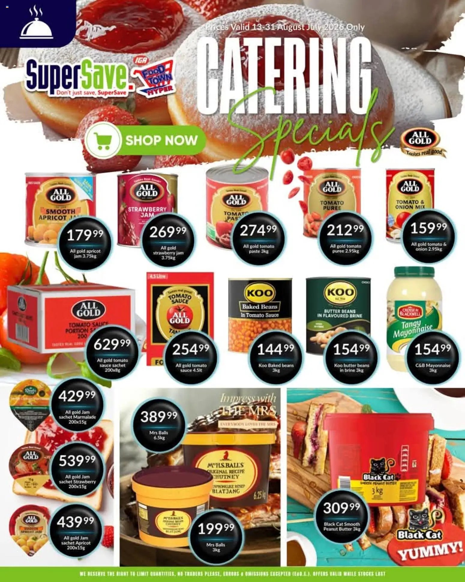 Super Save Catering Specials