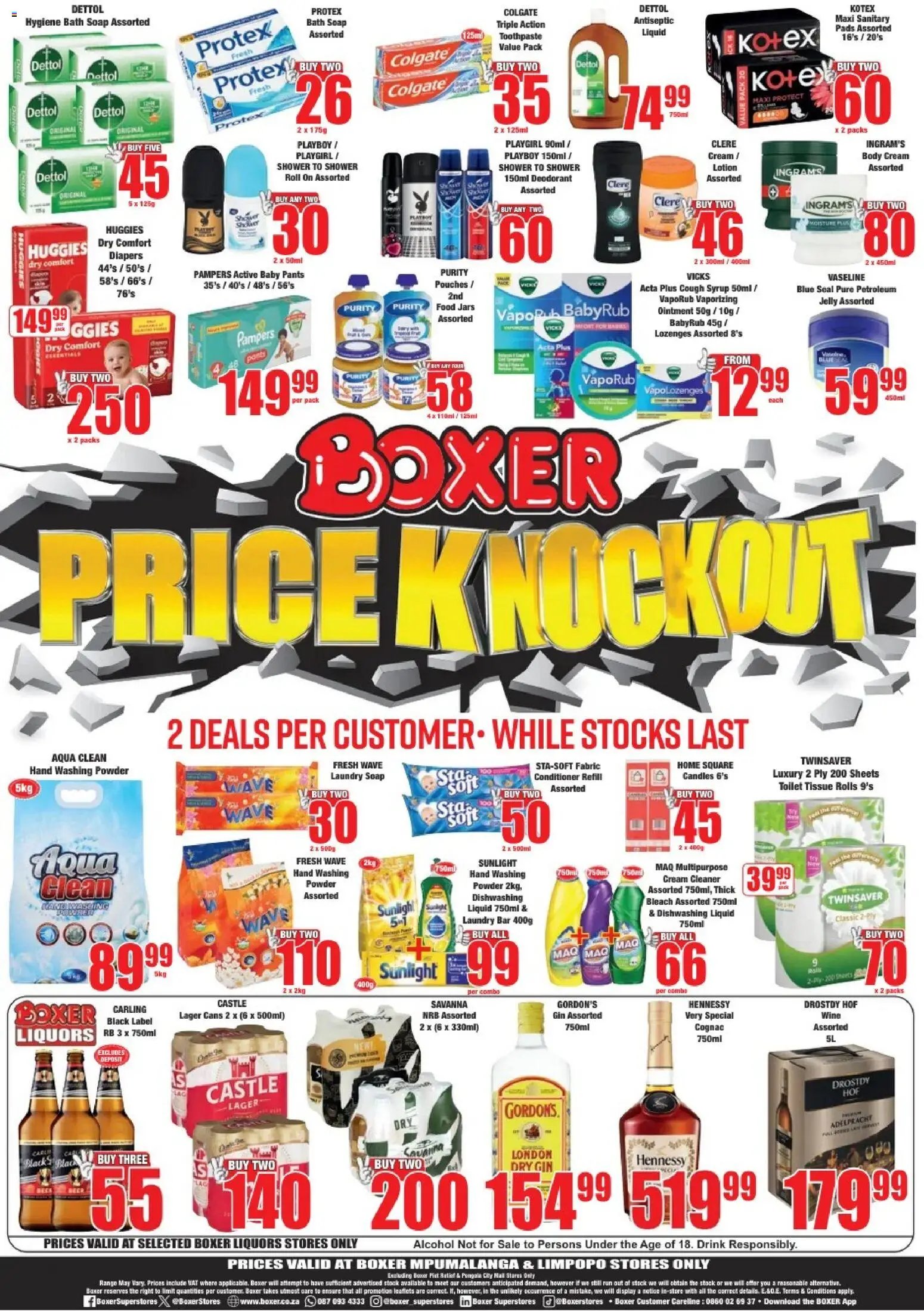 Boxer Limpopo, Mpumalanga - Specials
