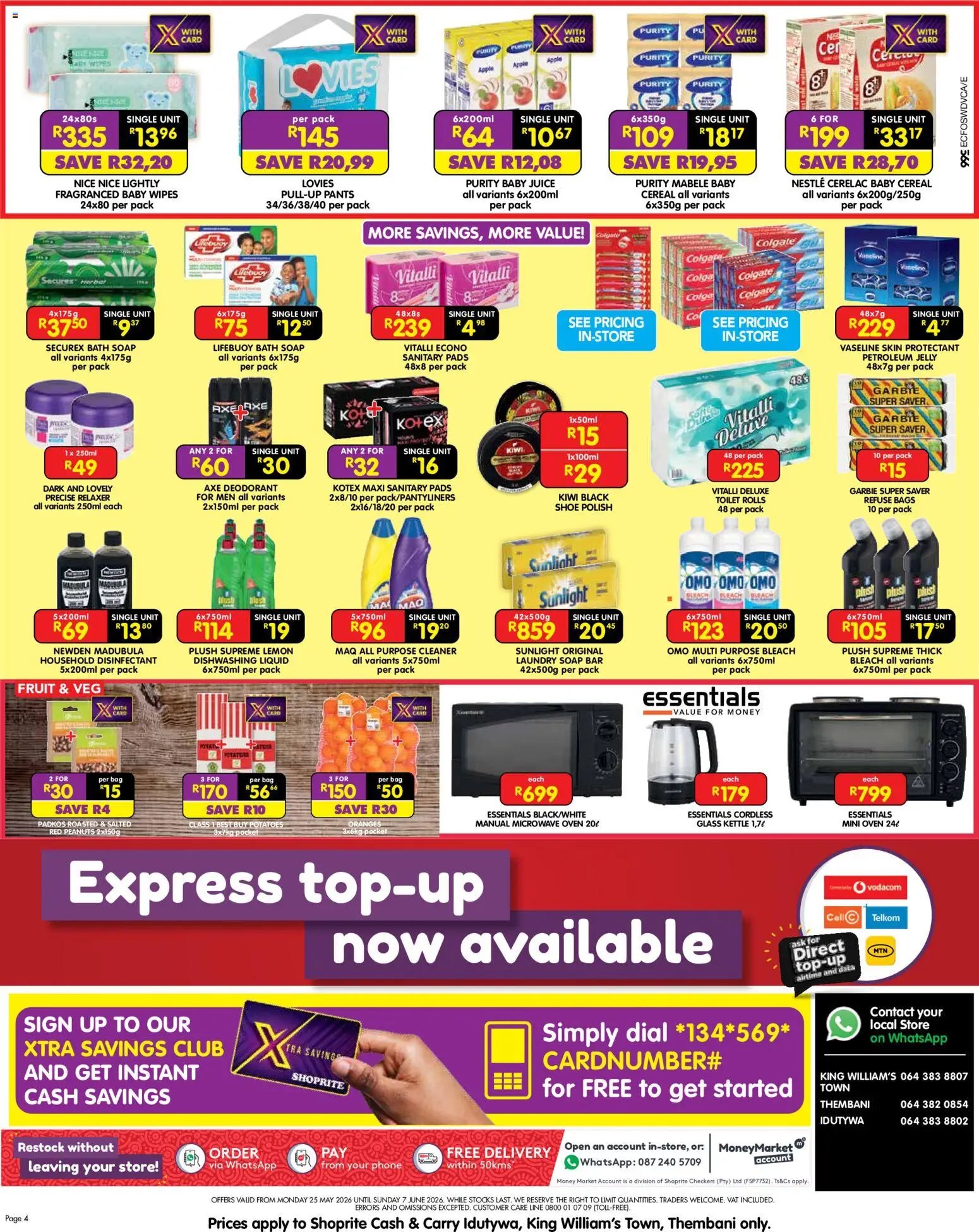 Shoprite Eastern Cape - Cash & Carry Winter Deals Idutywa, King WIlliam's Town & Thembani