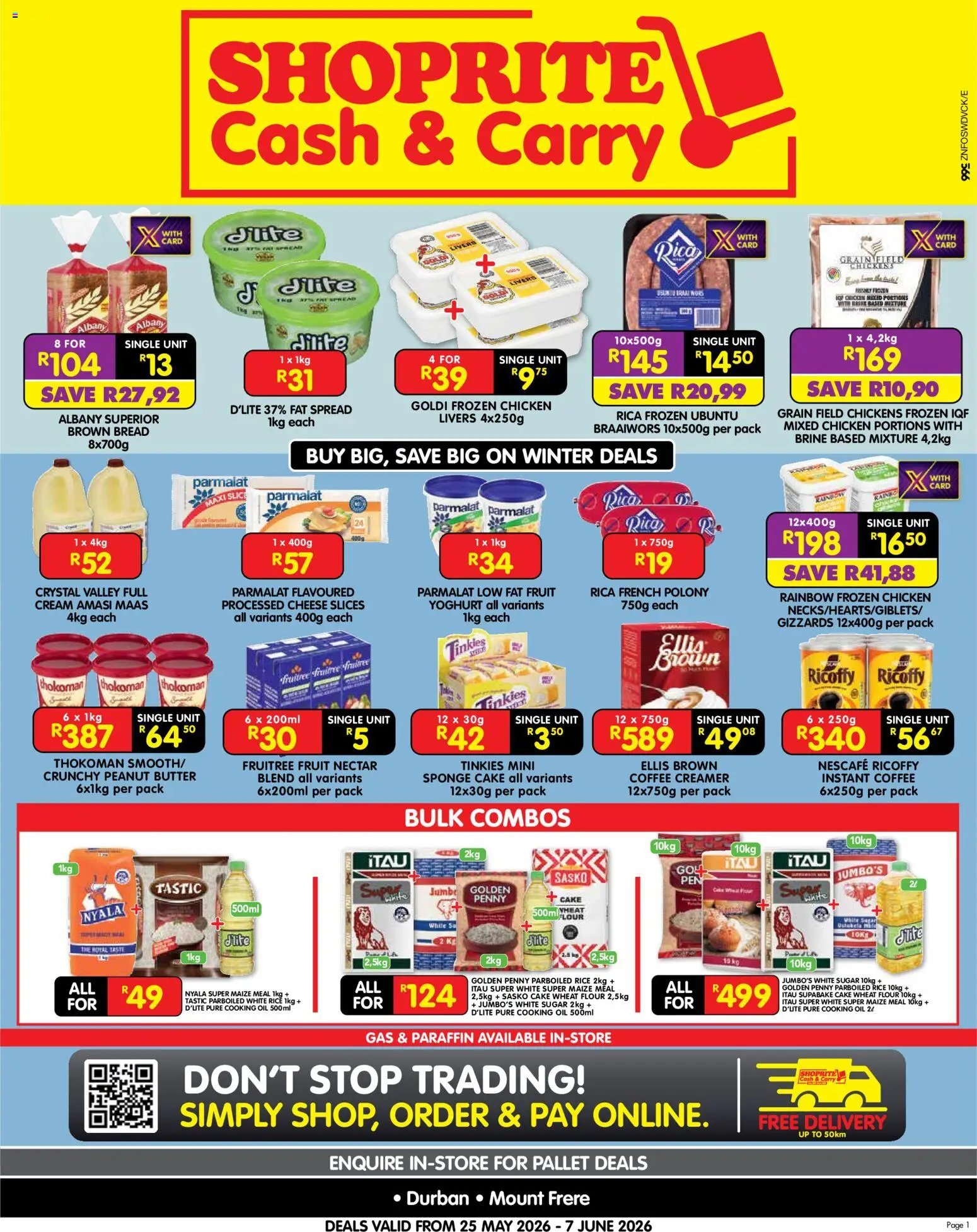 Shoprite KwaZulu-Natal - Cash & Carry Winter Deals Durban & Mount Frere