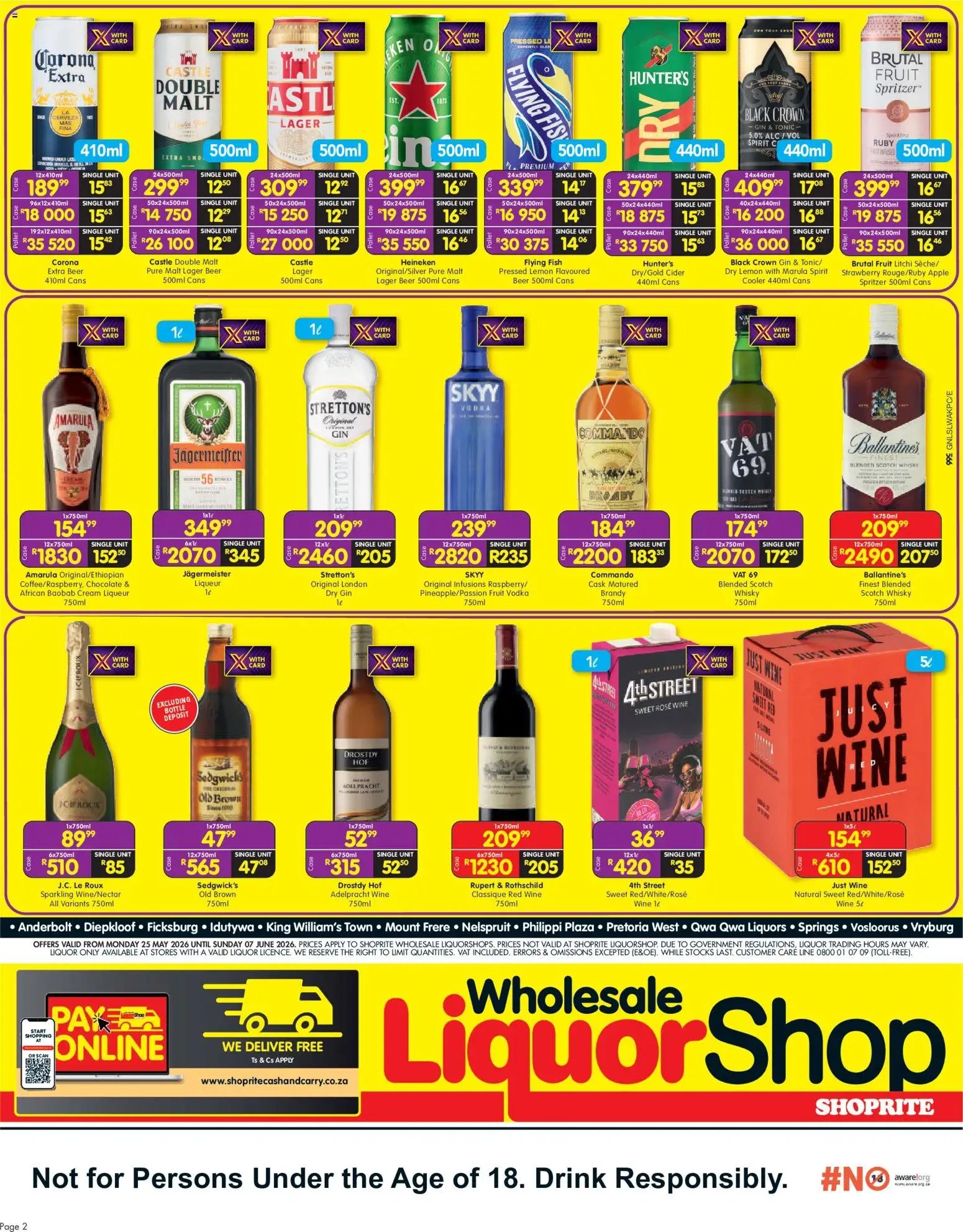 Shoprite - Wholesale LiquorShop Savings Selected Stores