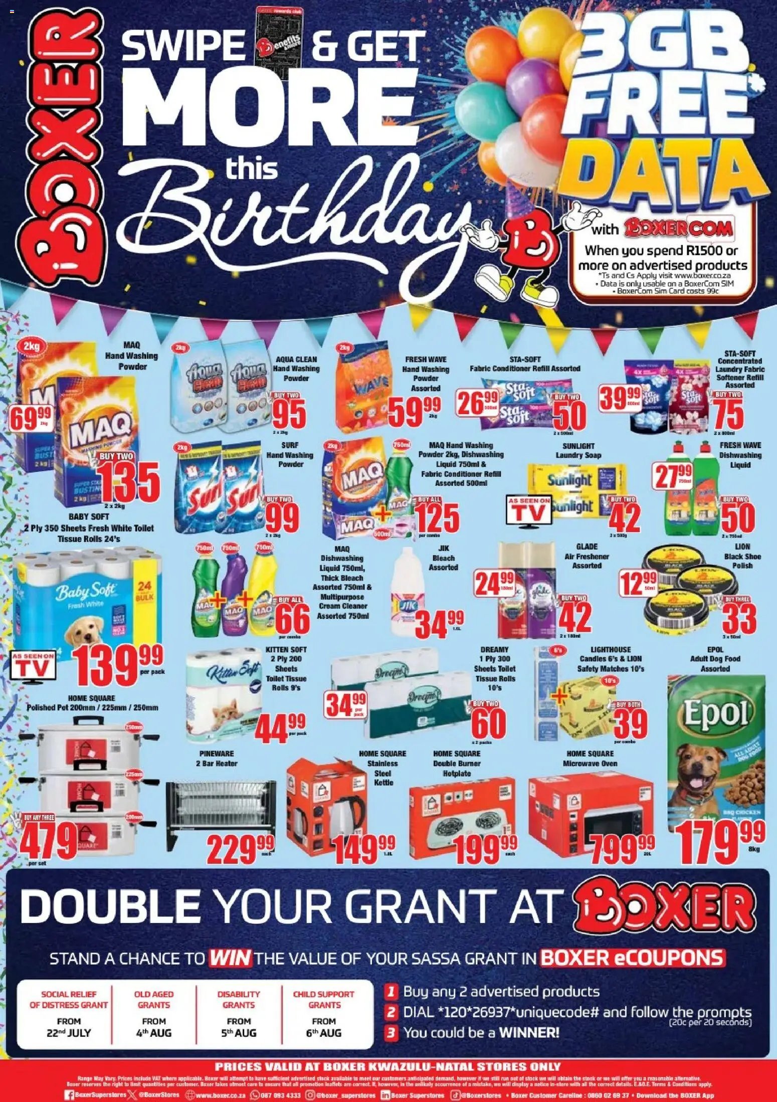 Boxer Specials