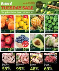 Oxford Freshmarket Tuesday Sale