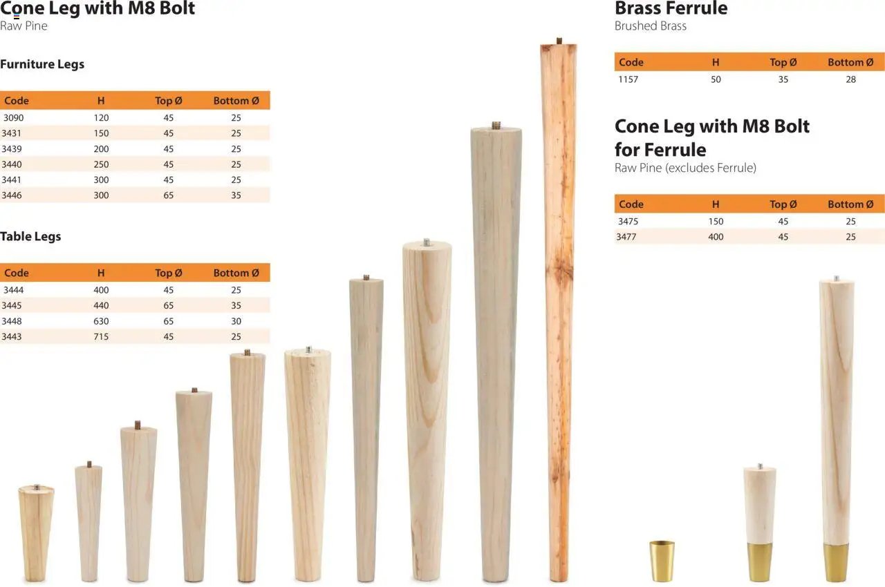 Gelmar - Cone Legs and Accessories