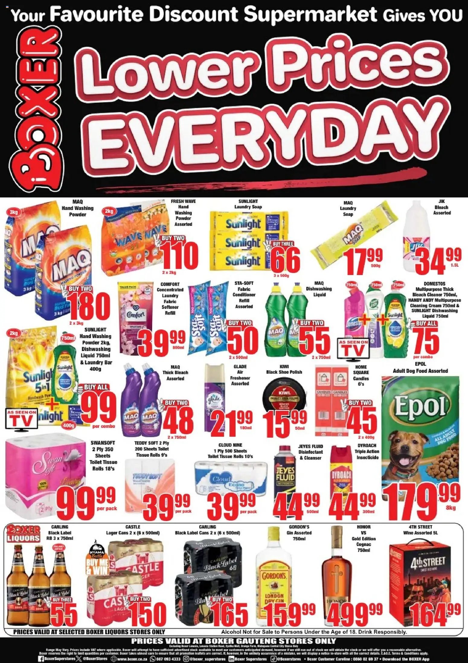Boxer Gauteng - Specials