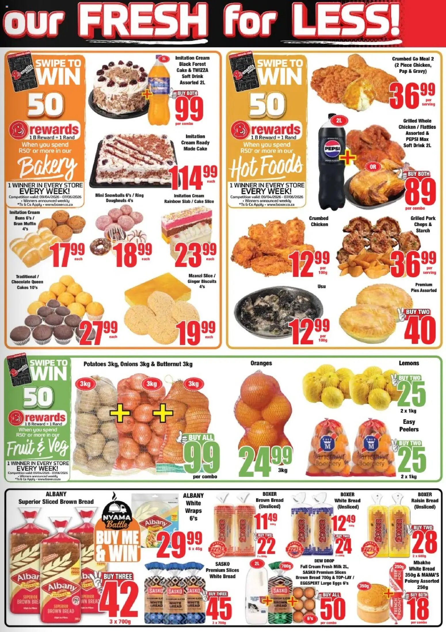 Boxer Gauteng - Specials