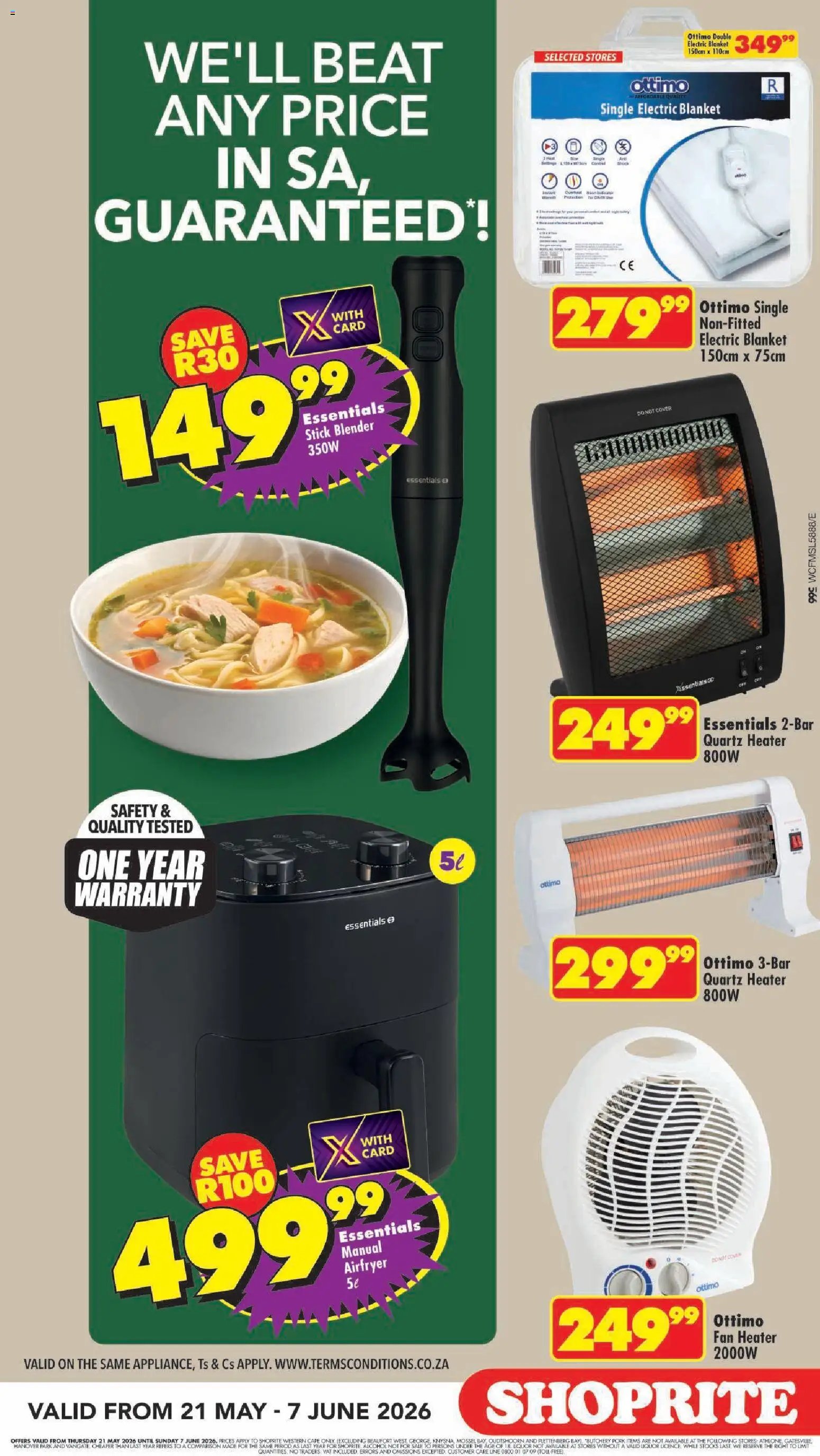 Shoprite - Western Cape - Affordable Winter Meals