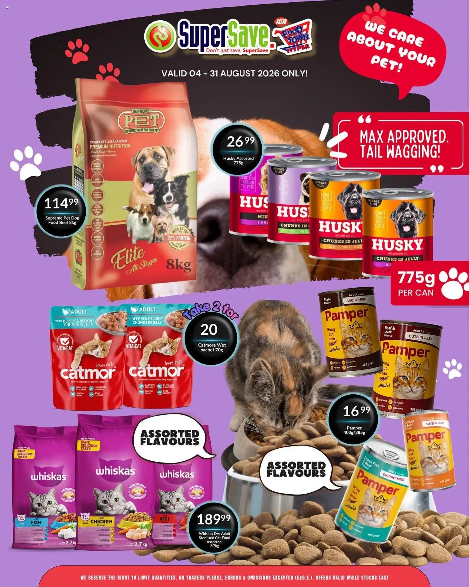 Super Save Pawsome savings!
