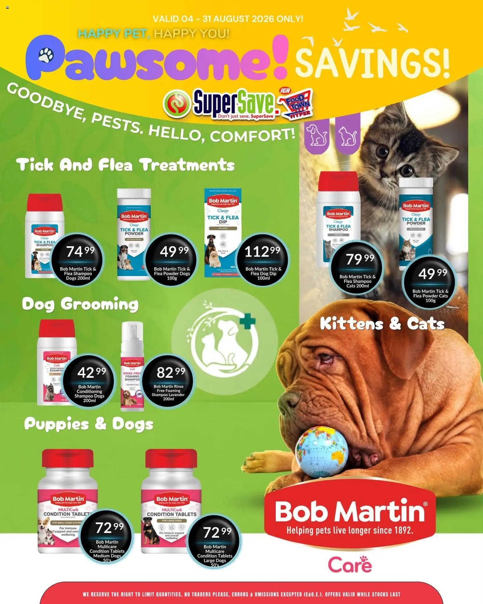 Super Save Pawsome savings!