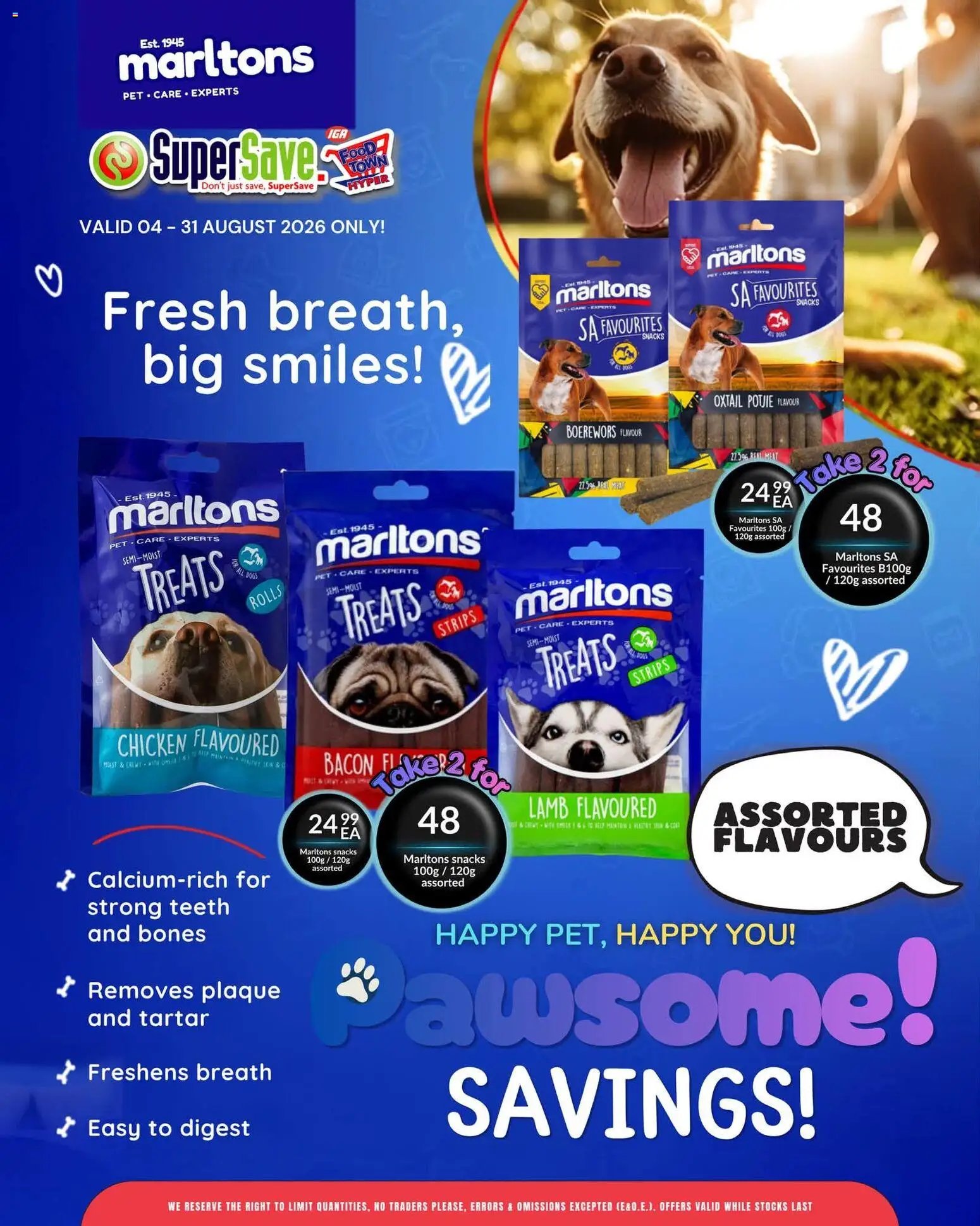 Super Save Pawsome savings!