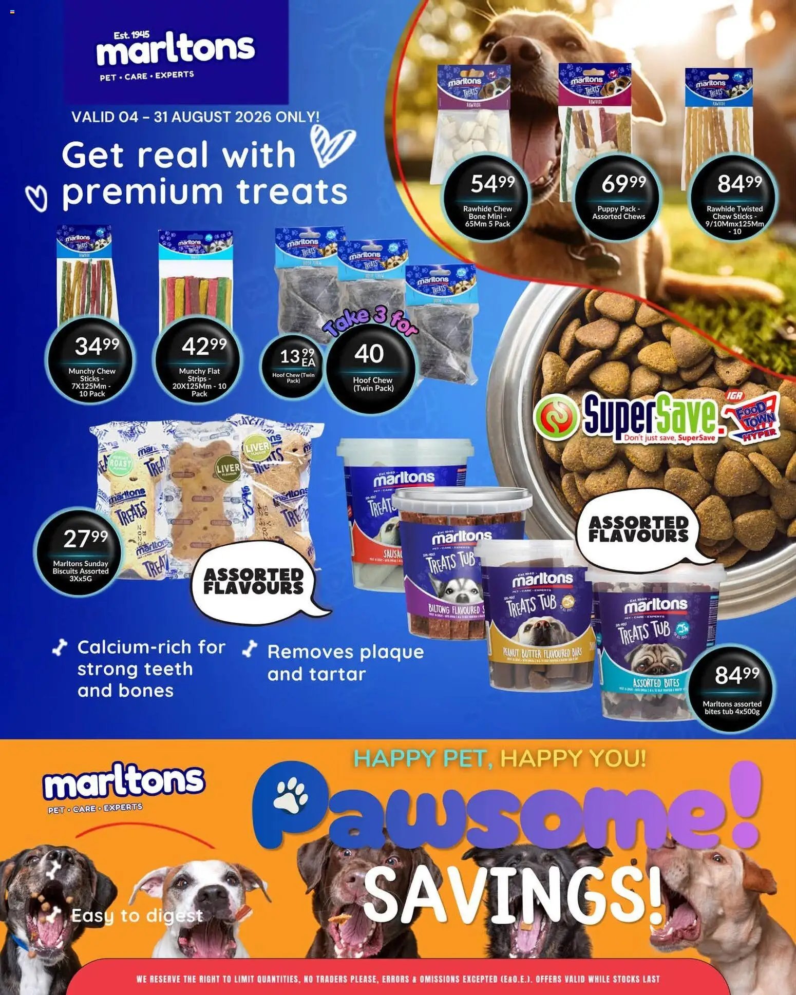 Super Save Pawsome savings!