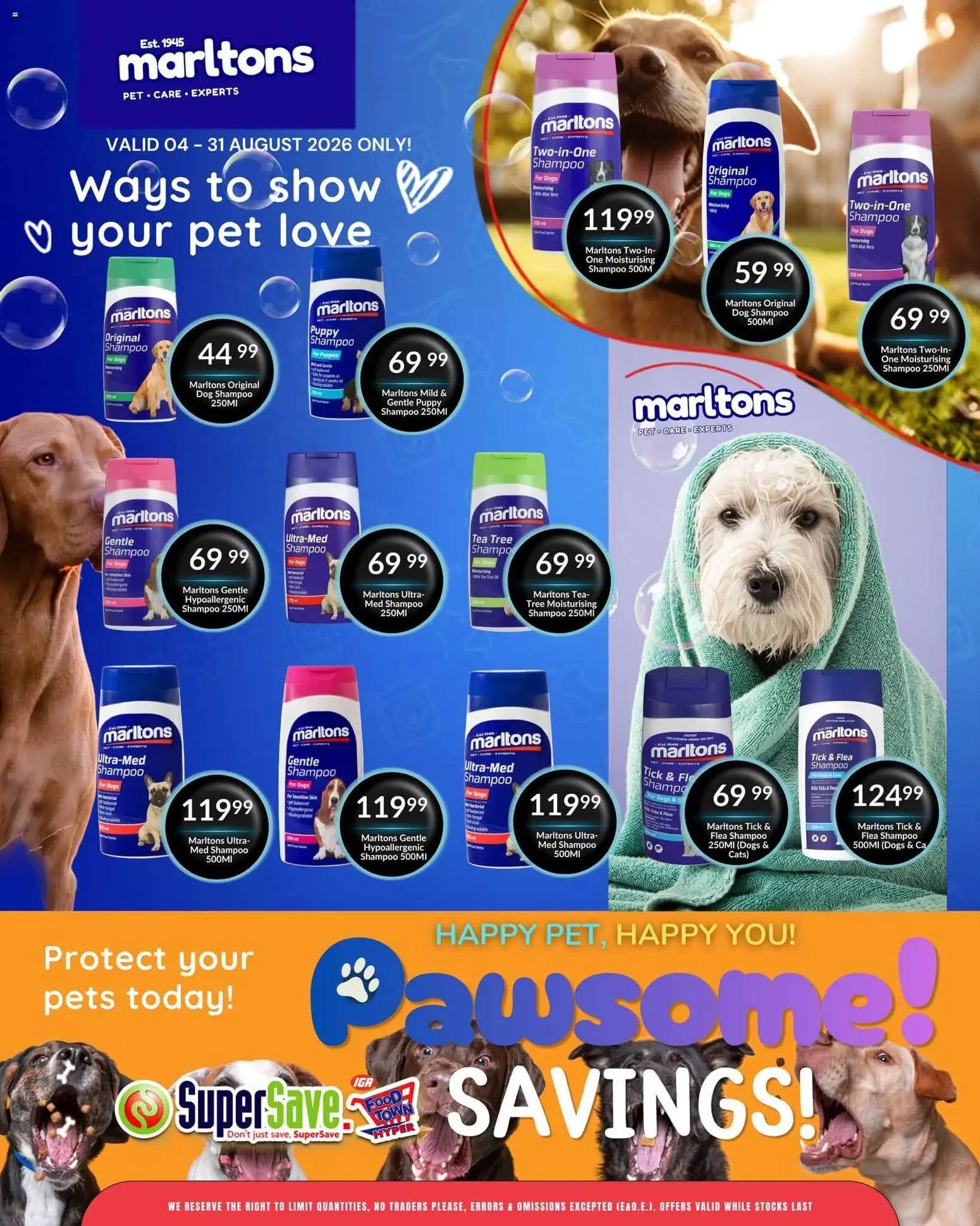 Super Save Pawsome savings!