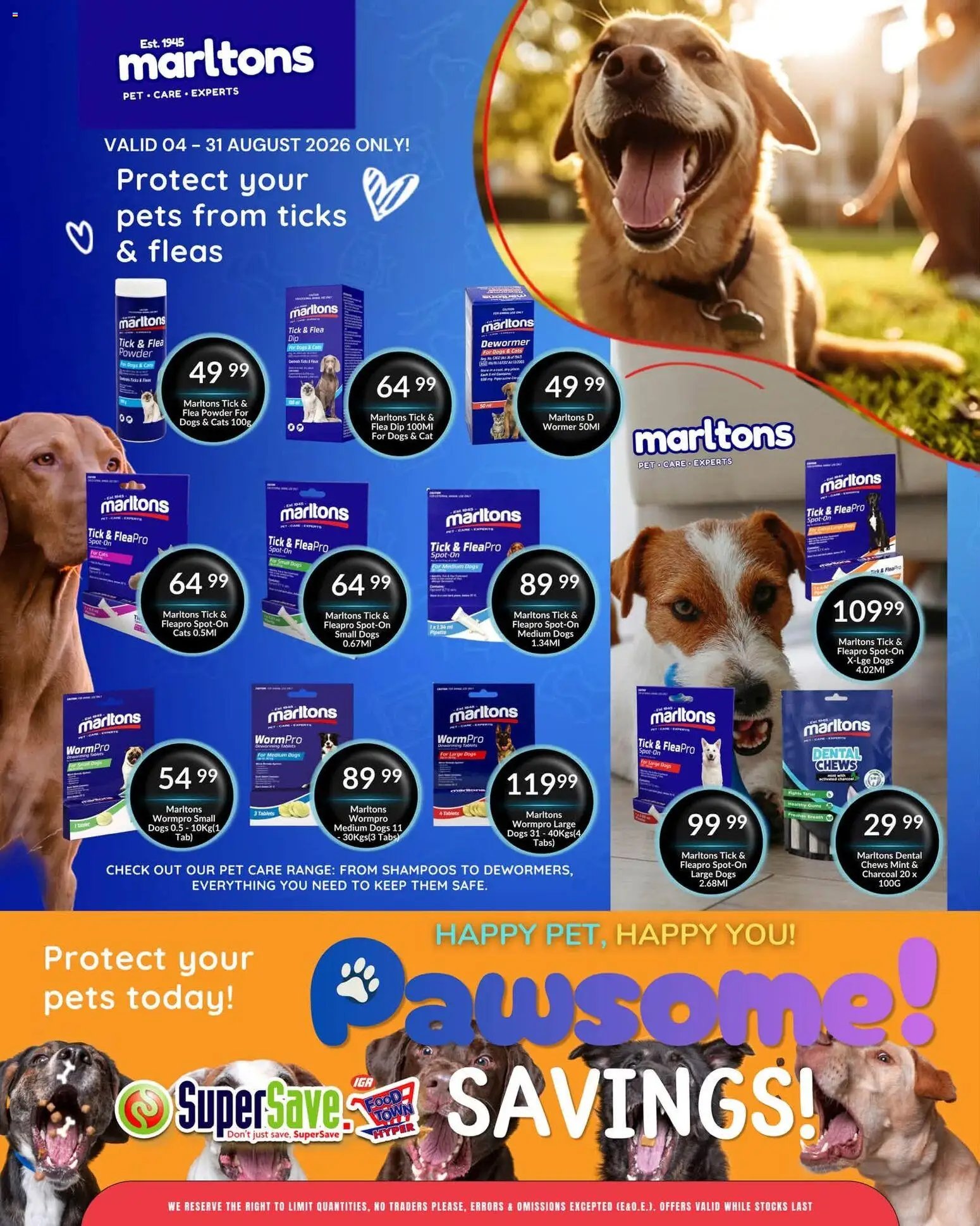 Super Save Pawsome savings!
