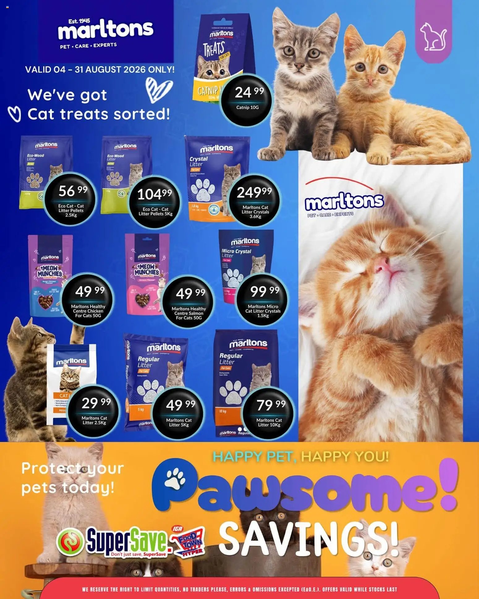 Super Save Pawsome savings!