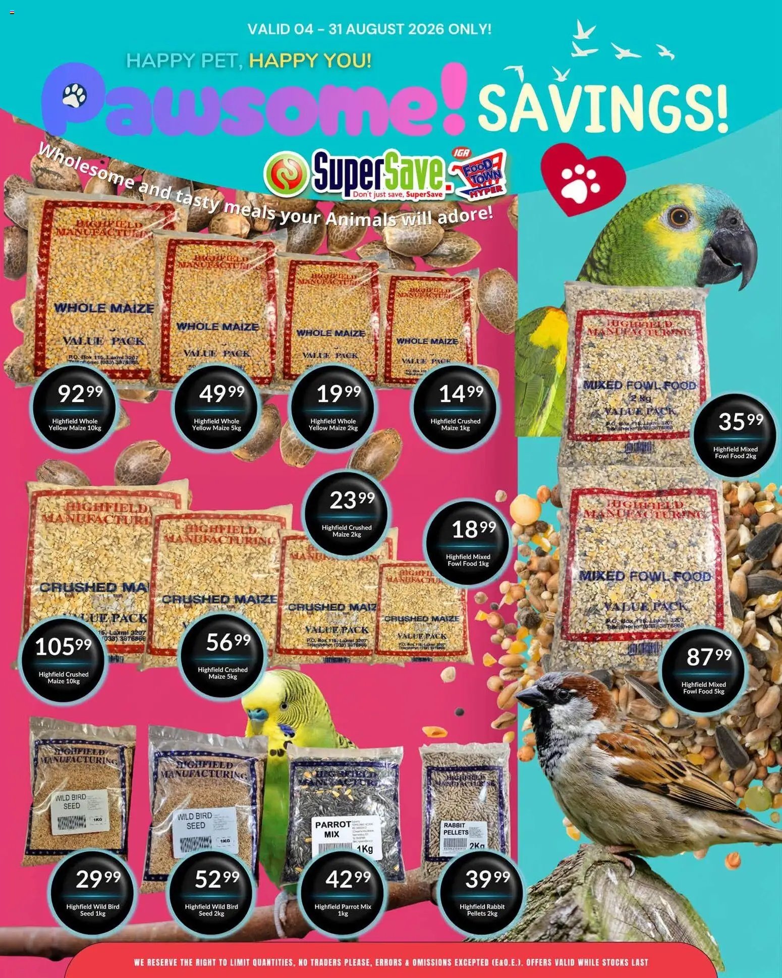 Super Save Pawsome savings!